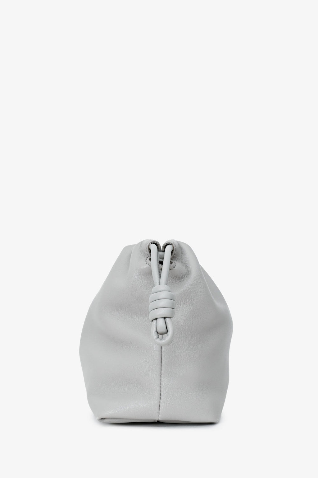 Loewe Grey Leather Flamenco Crossbody Bag with Donut Chain