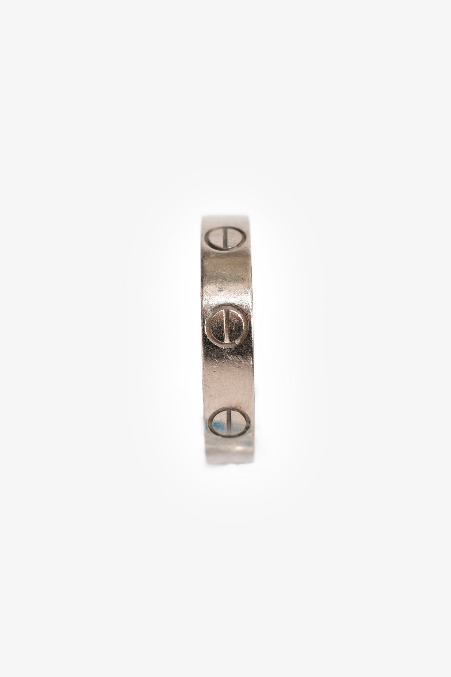 Cartier 18K White Gold Love Ring Small Model 50