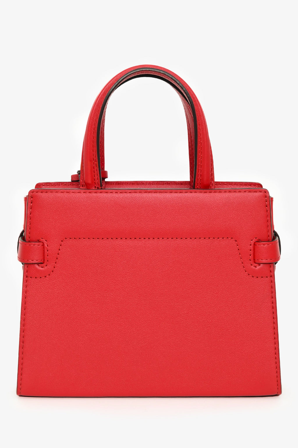 Delvaux Red Leather Tempete Crush PM Top Handle