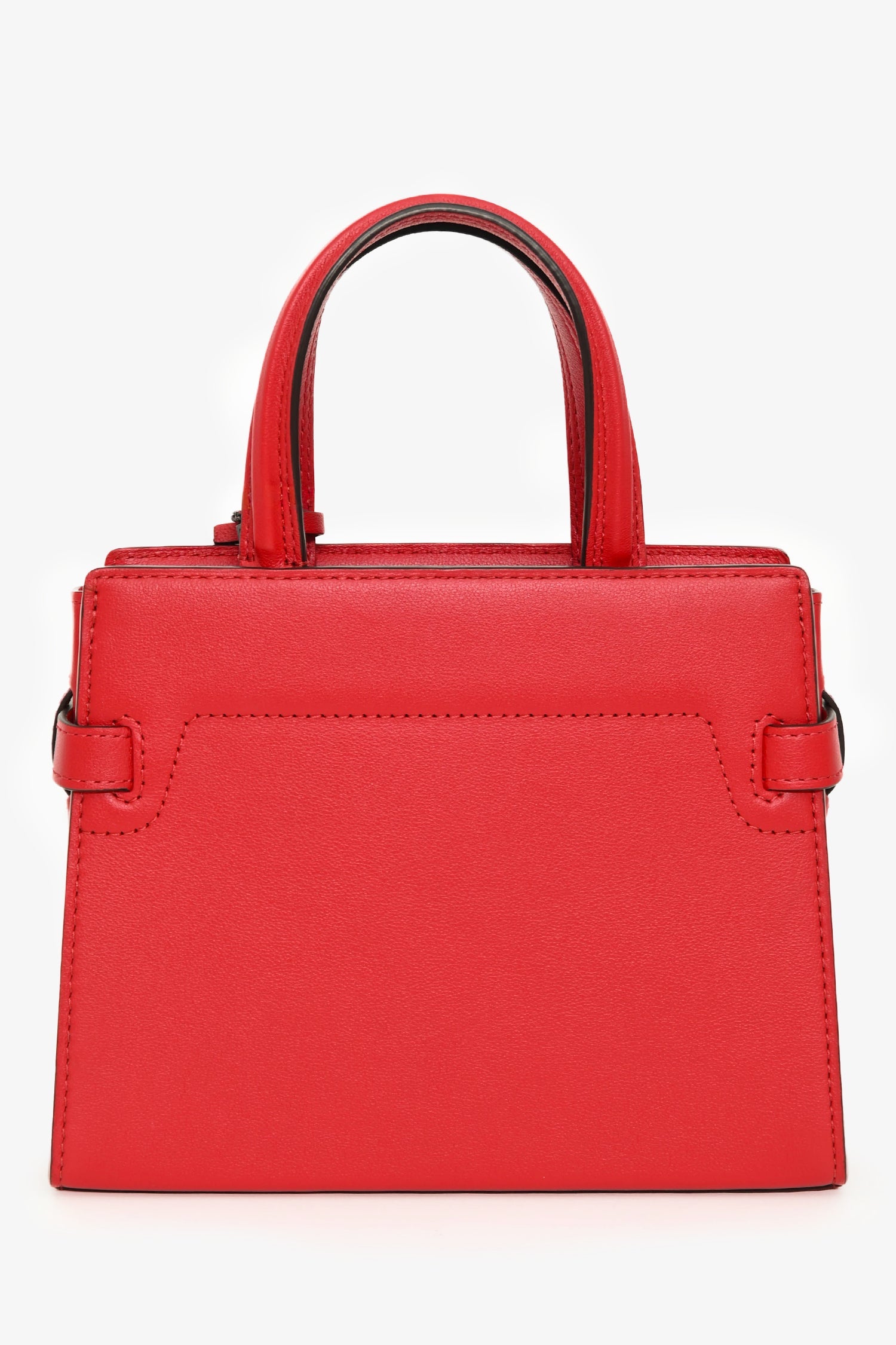 Delvaux Red Leather Tempete Crush PM Top Handle