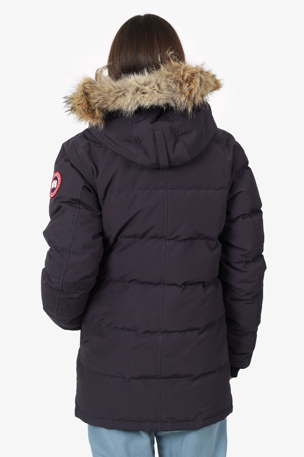 Canada Goose Black Carson Heritage Parka With Fur Hood Size S