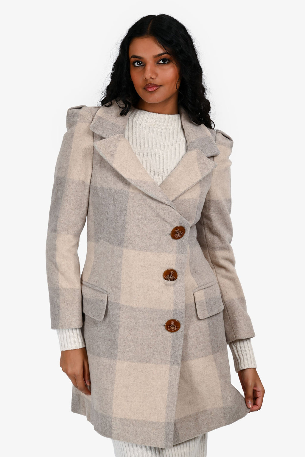 Vivienne Westwood Cream Wool Blend Jacket Size 42