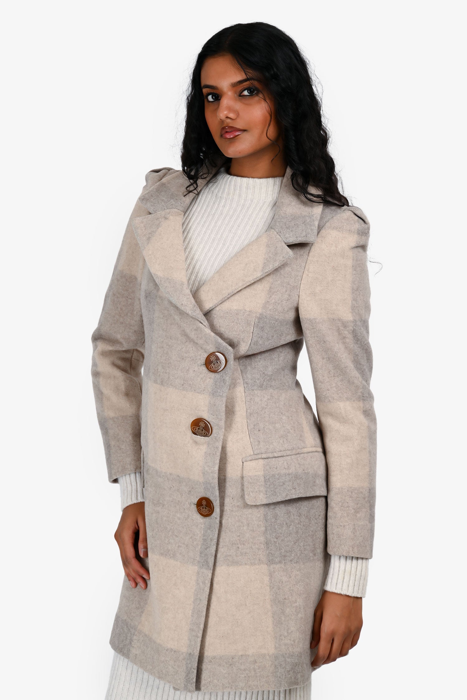 Vivienne Westwood Cream Wool Blend Jacket Size 42