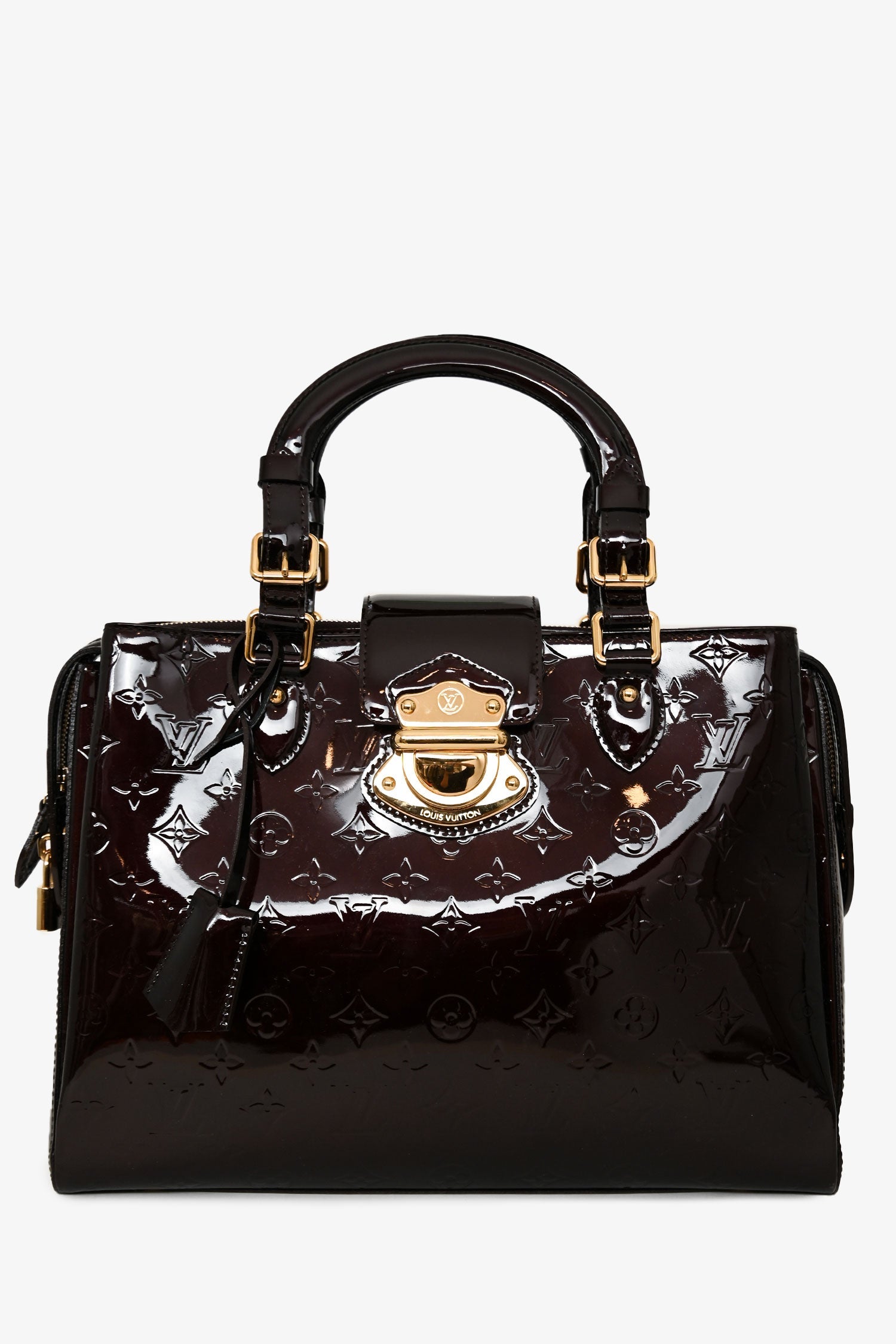 Louis Vuitton 2011 Amaranthe Patent Leather Vernis 'Melrose Avenue' Tote