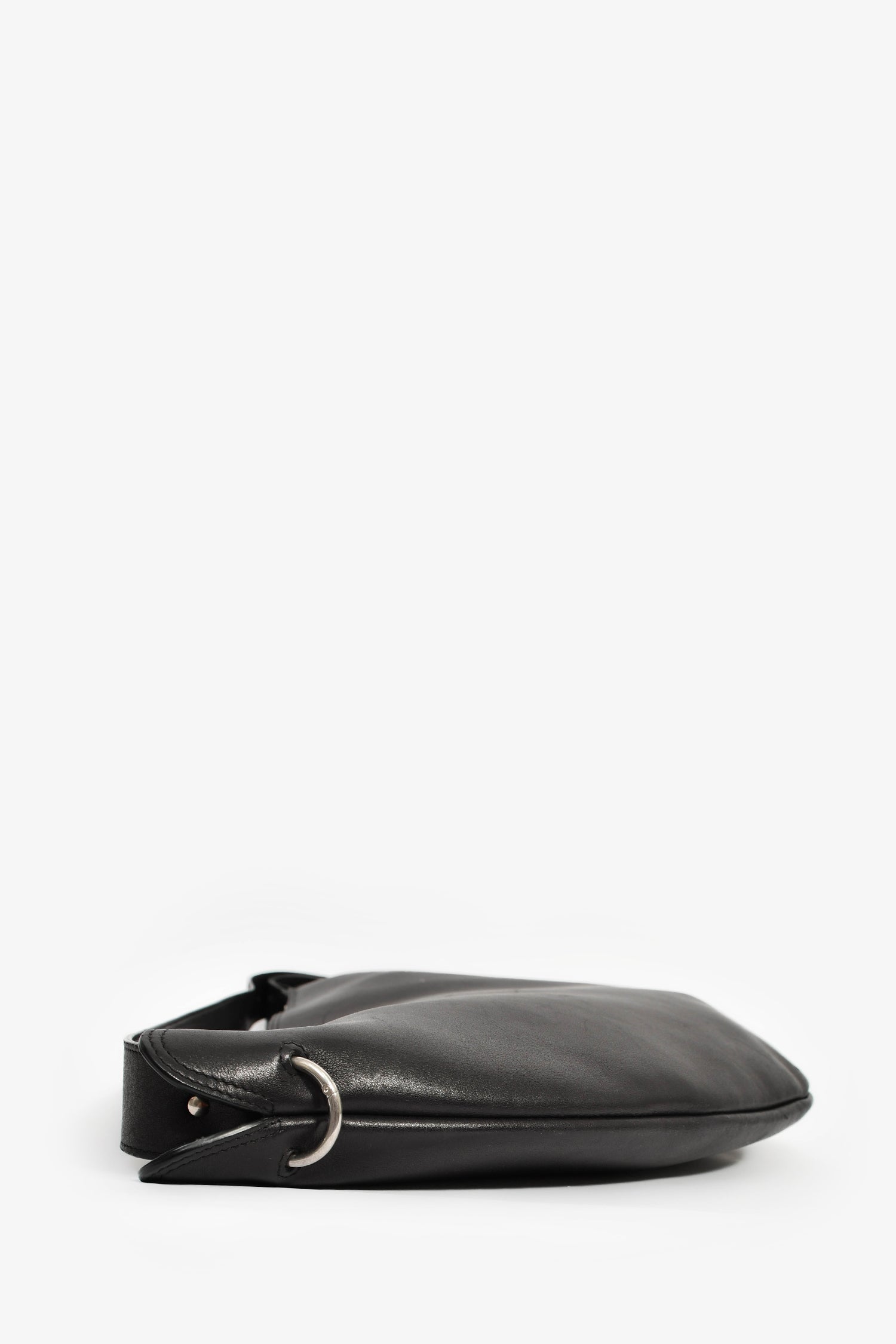 Celine 2017 Black Leather Medium 'Swing' Bag