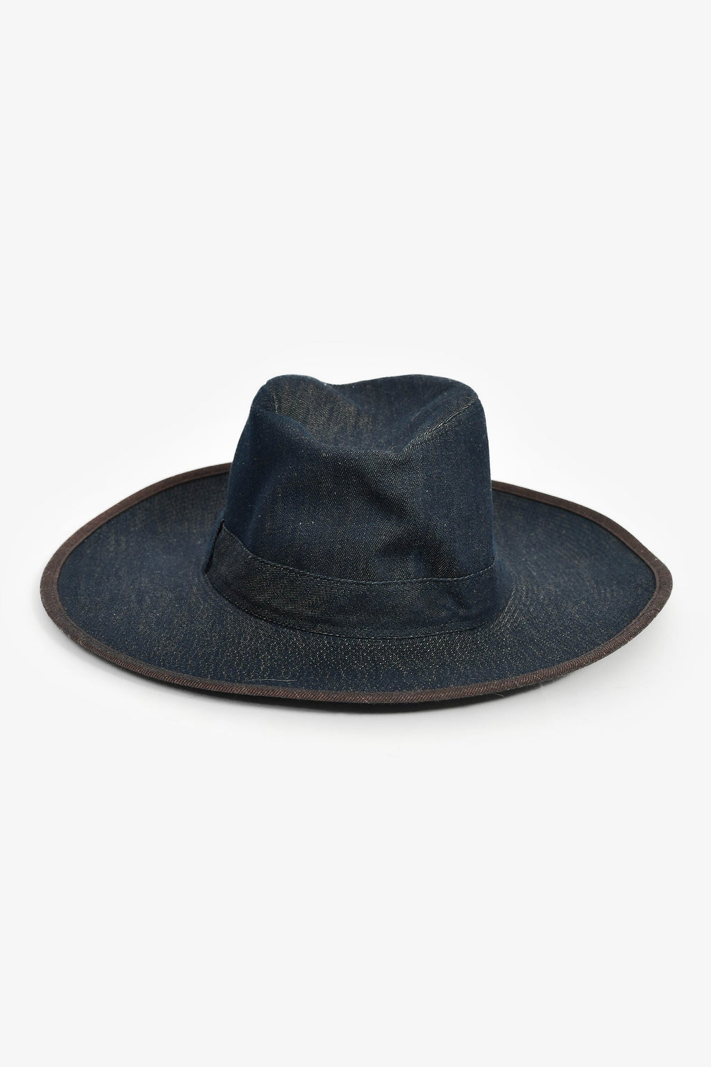 Hermès Blue Denim Wide Brim Hat Size 56
