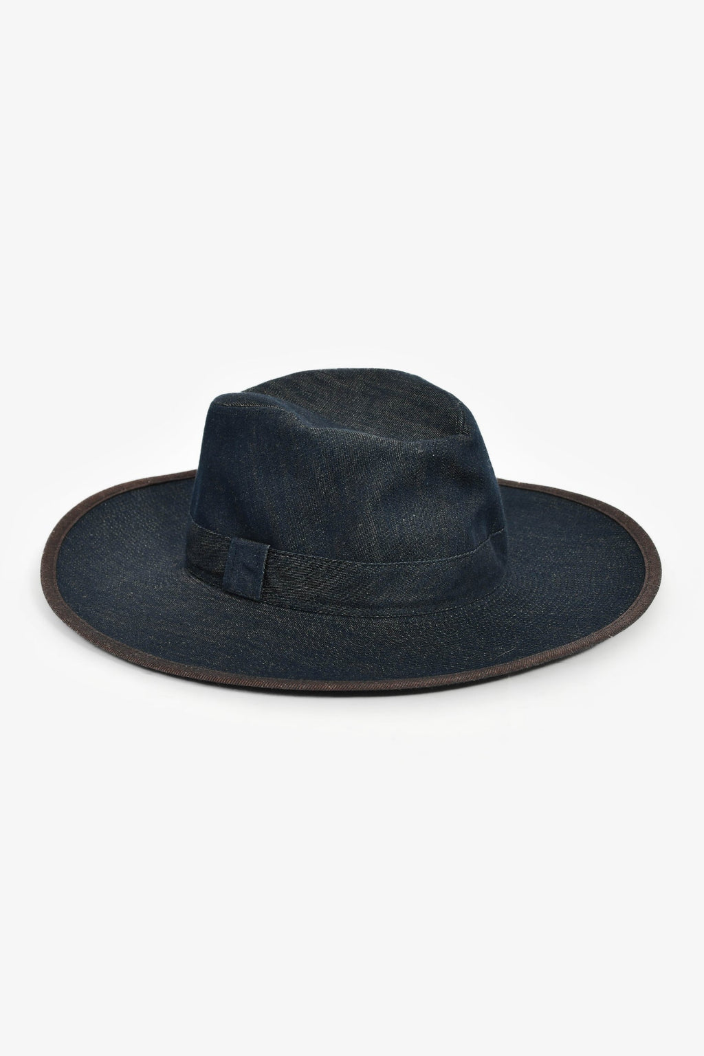 Hermès Blue Denim Wide Brim Hat Size 56