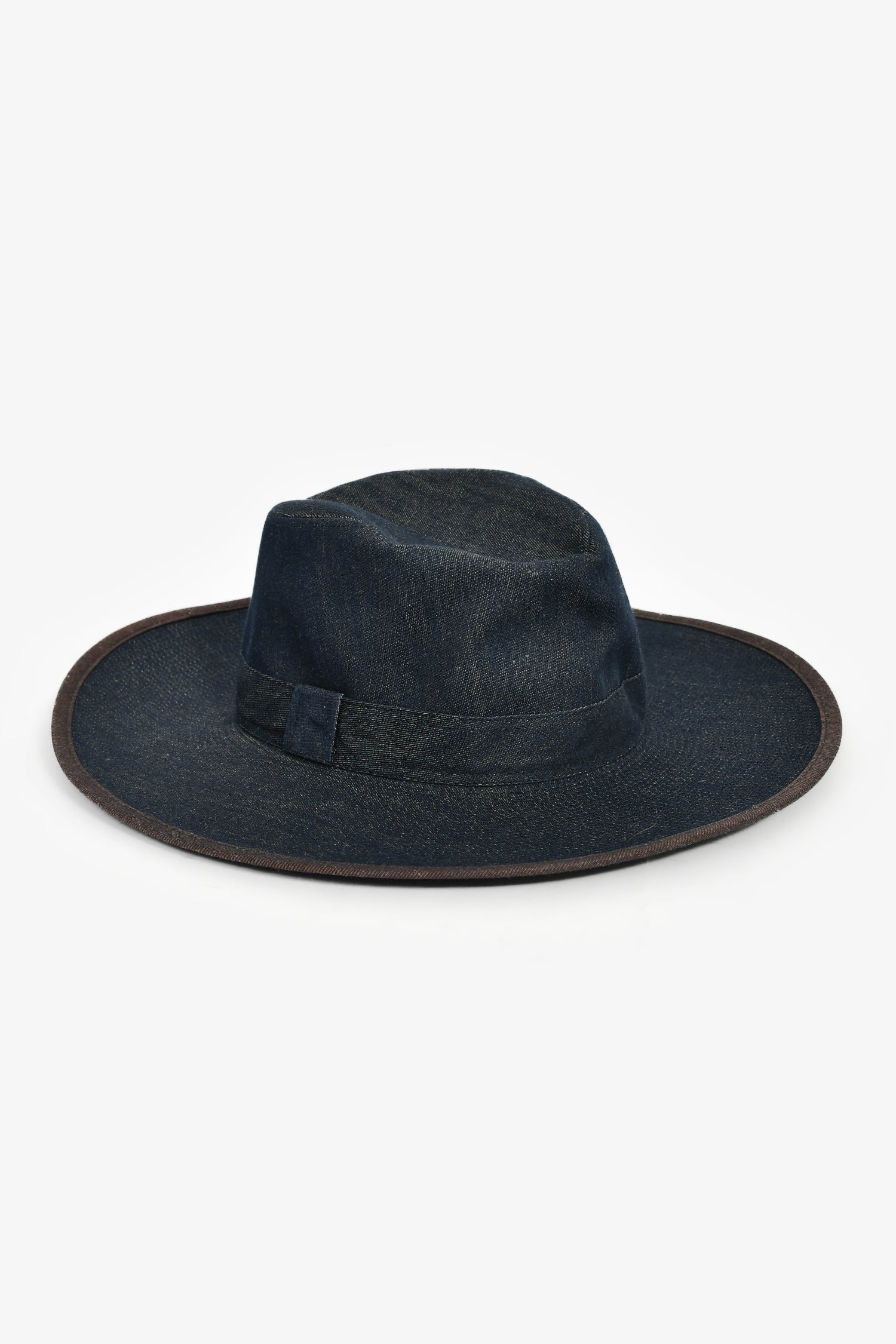 Hermès Blue Denim Wide Brim Hat Size 56