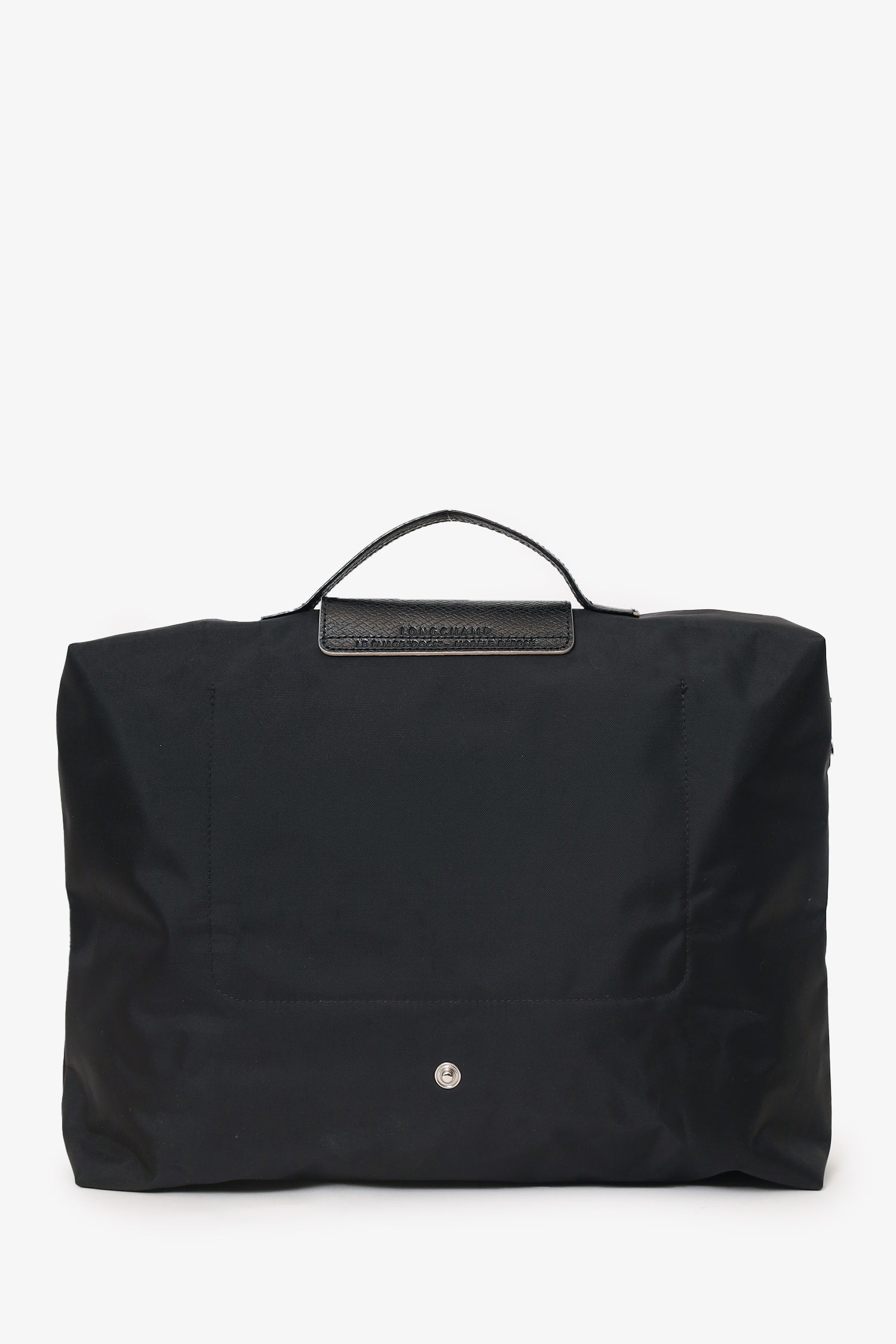 Longchamp Black Le Pliage Small Briefcase