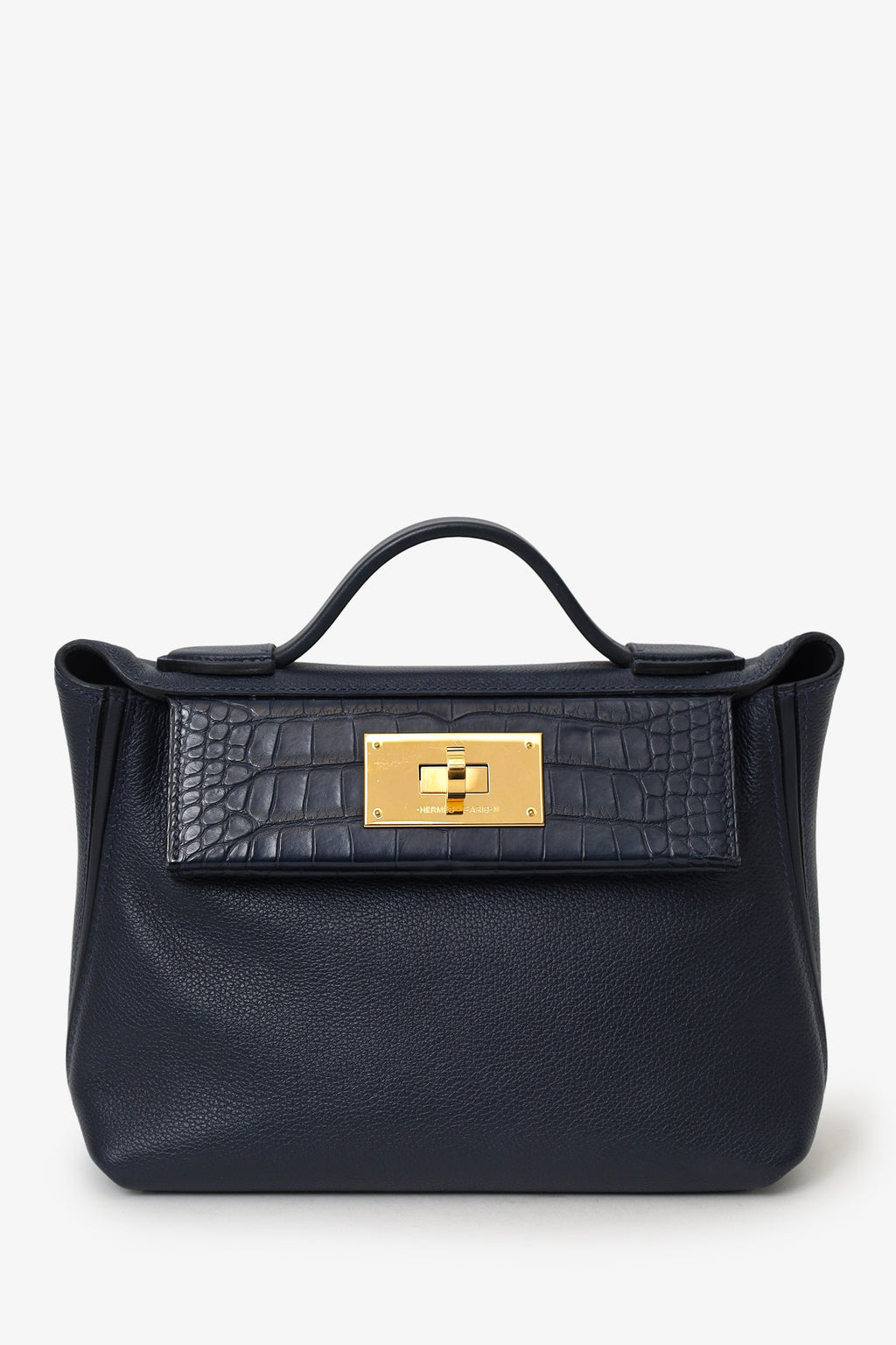 Hermès 2022 Blue Nuit Evercolour/Alligator Touch 24/24 21