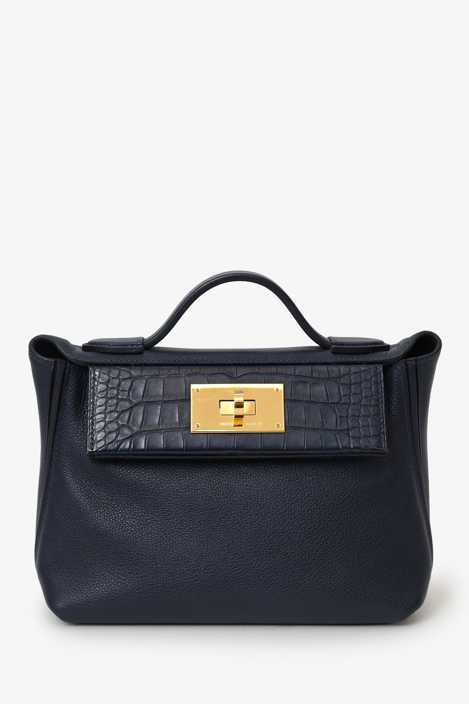Hermès 2022 Blue Nuit Evercolour/Alligator Touch 24/24 21