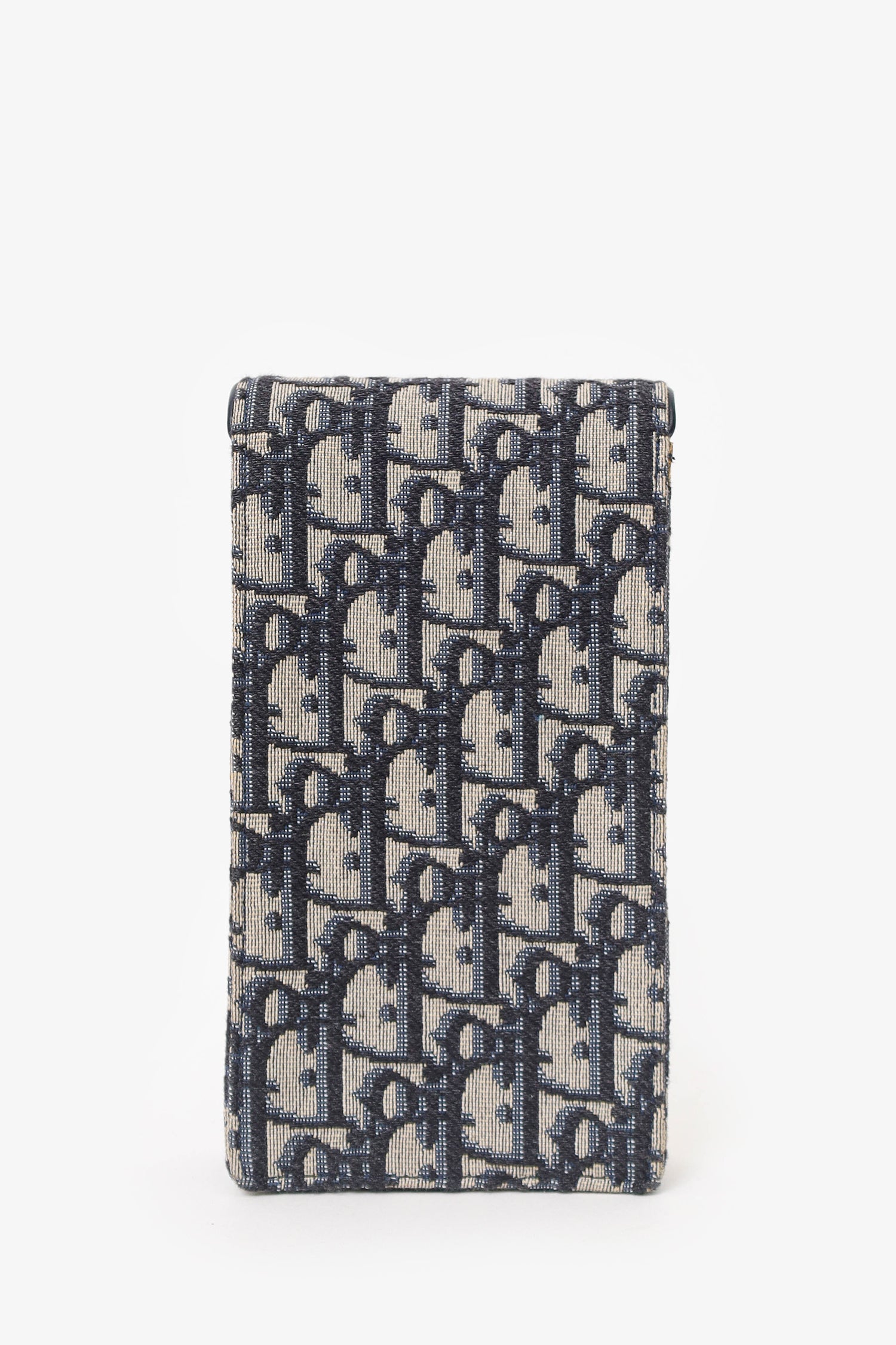 Christian Dior Blue Logo Saddle Pouch