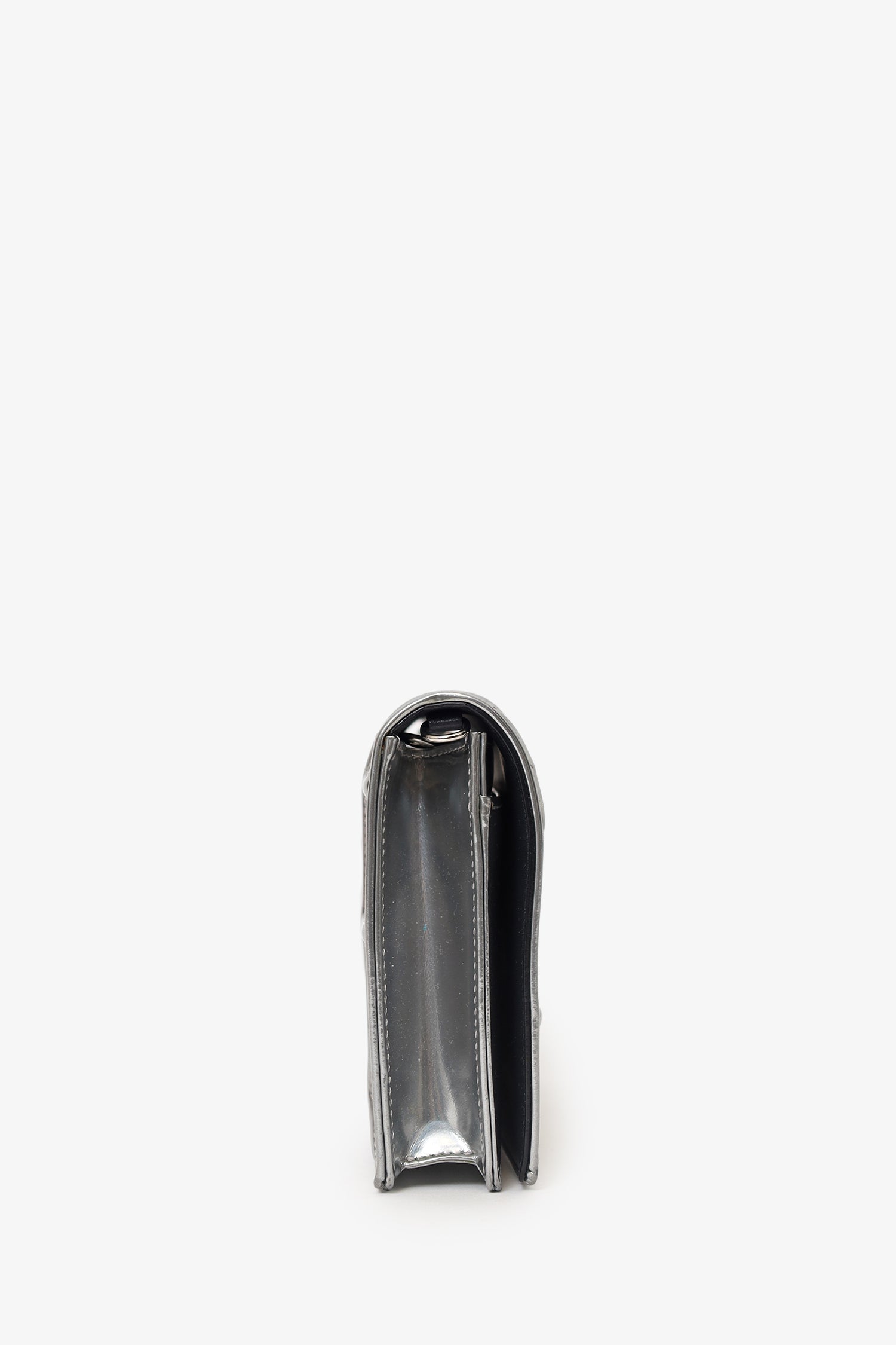 Christian Dior Silver Diorama Wallet on Chain