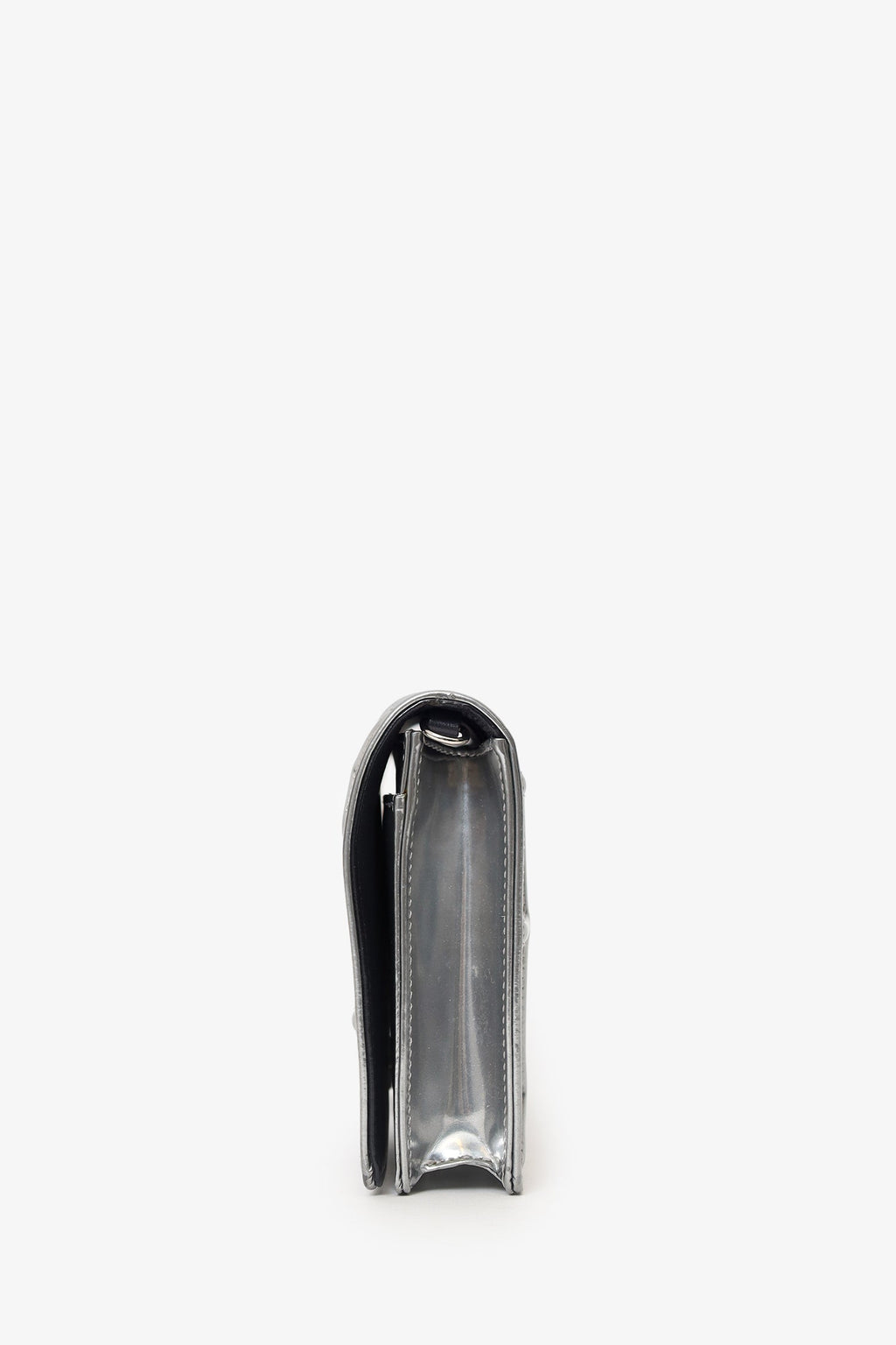 Christian Dior Silver Diorama Wallet on Chain
