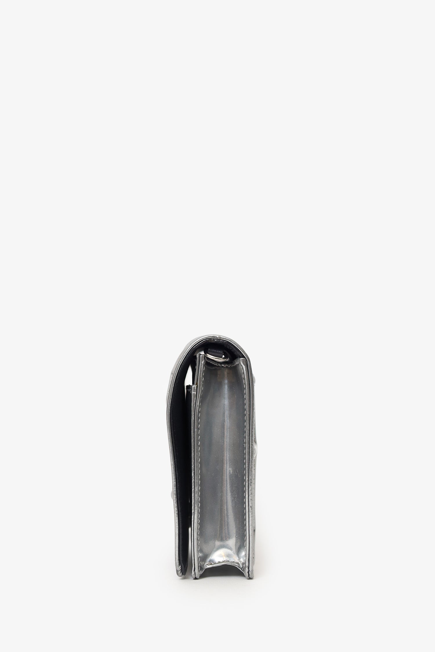 Christian Dior Silver Diorama Wallet on Chain
