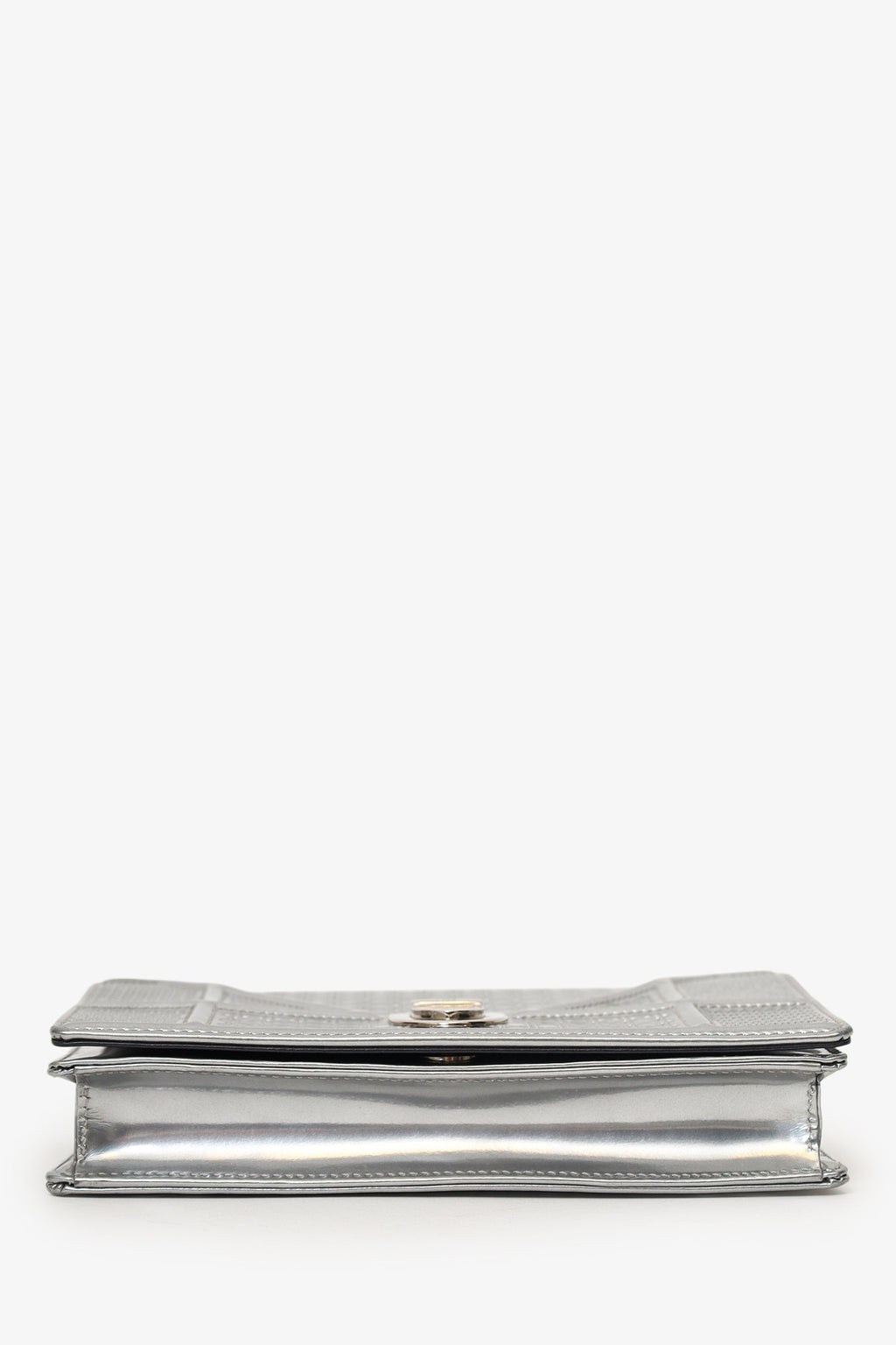 Christian Dior Silver Diorama Wallet on Chain