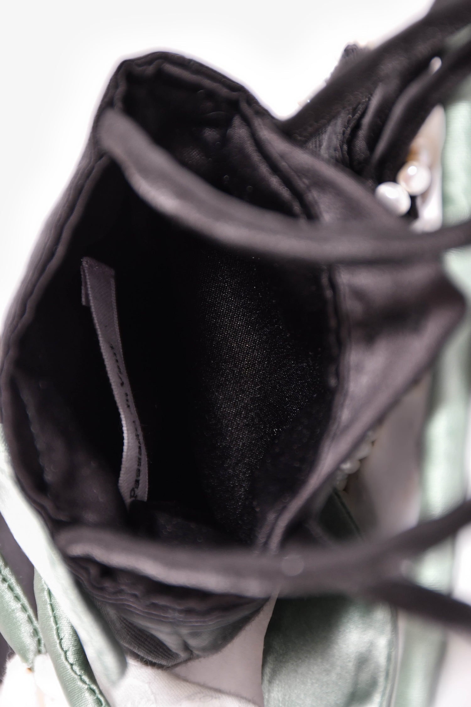 Passage du Vent Black Fabric Mini Phone Pouch