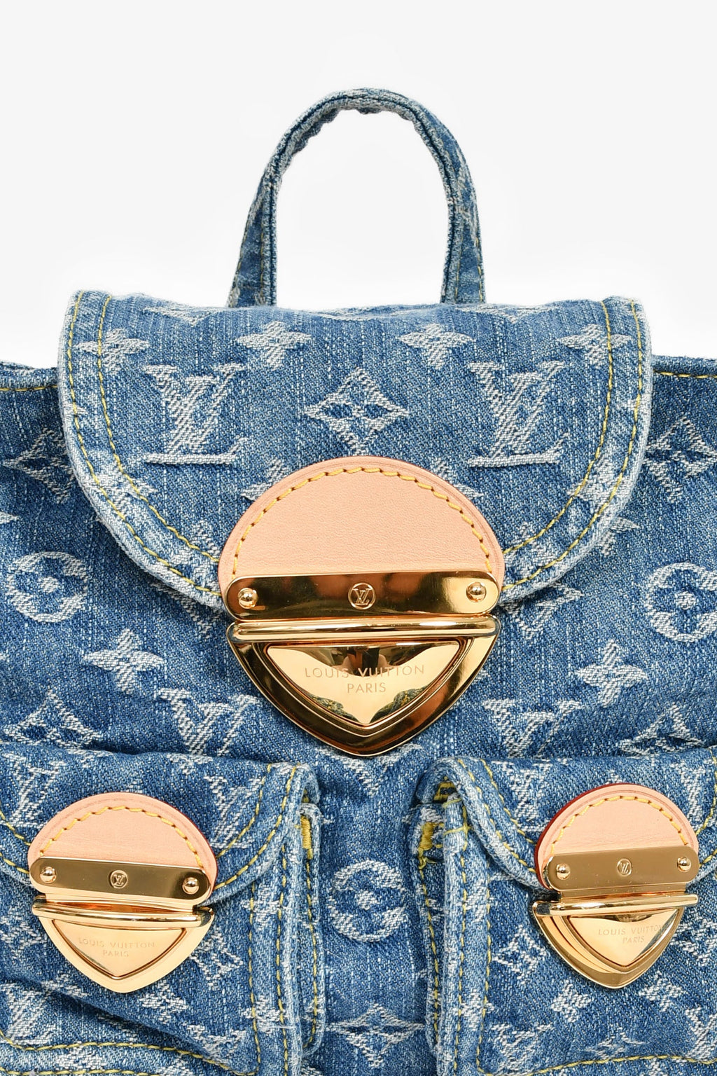 Louis Vuitton Blue Denim Monogram Mini Venice Backpack