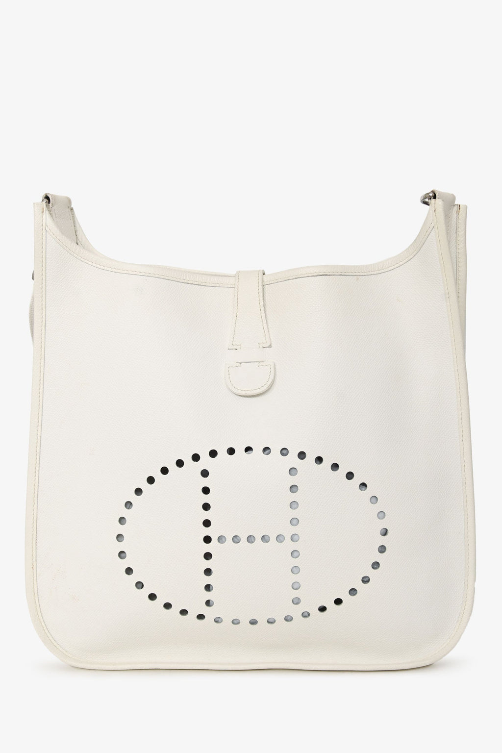 Hermès 2006 White Epsom Evelyn 33