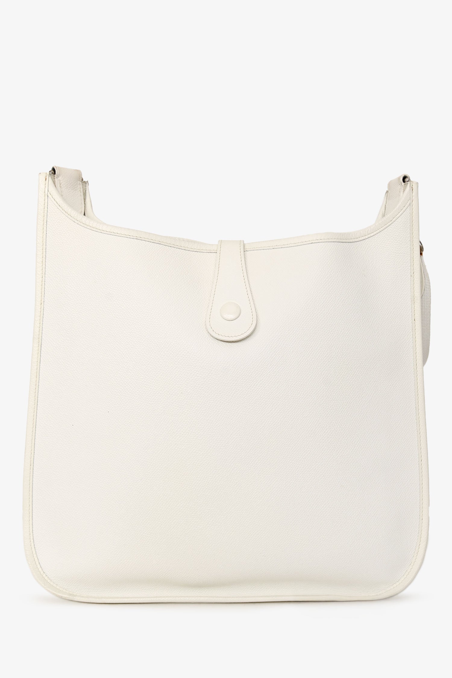 Hermès 2006 White Epsom Evelyn 33