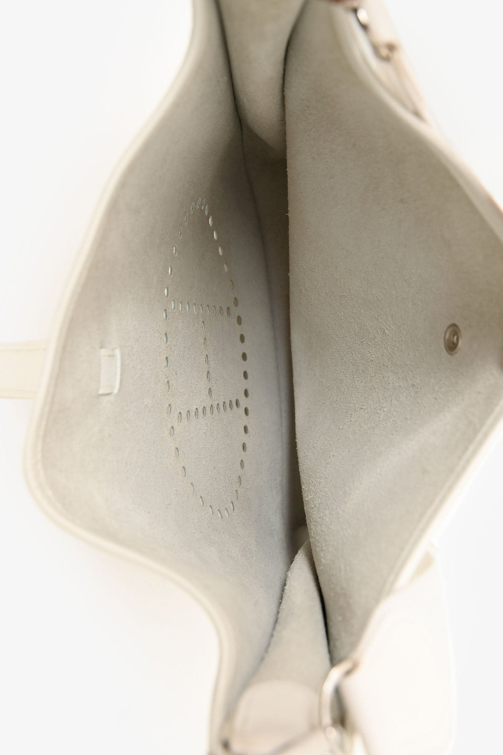 Hermès 2006 White Epsom Evelyn 33
