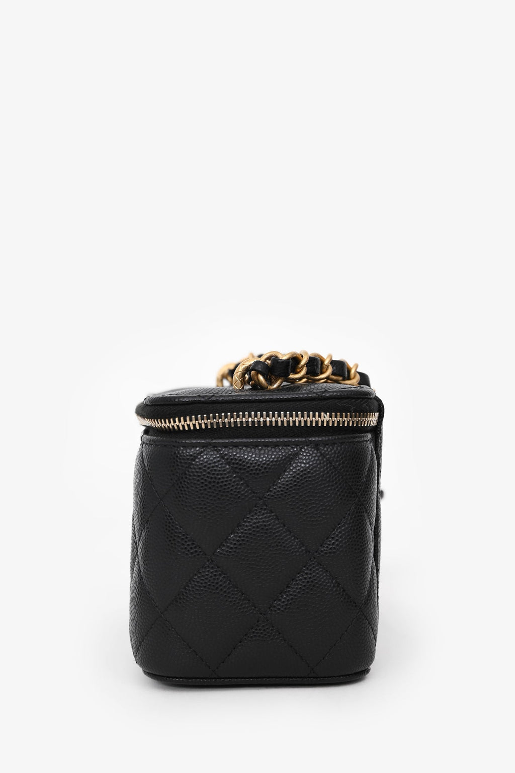 Pre-Loved Chanel™ Black Caviar Leather Vanity Crossbody With AirPod case