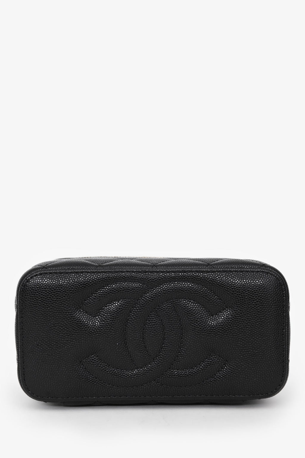 Pre-Loved Chanel™ Black Caviar Leather Vanity Crossbody With AirPod case