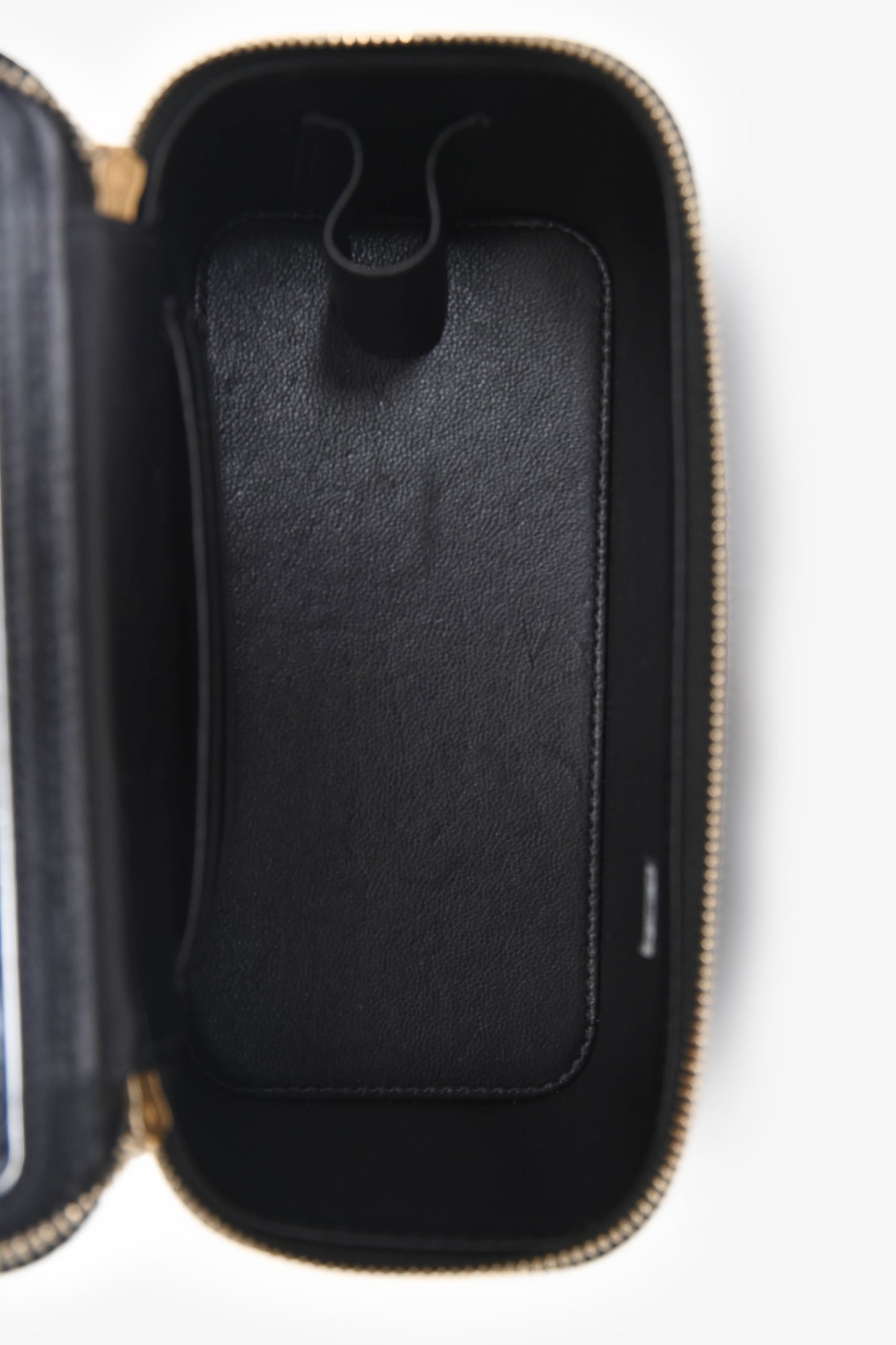 Pre-Loved Chanel™ Black Caviar Leather Vanity Crossbody With AirPod case