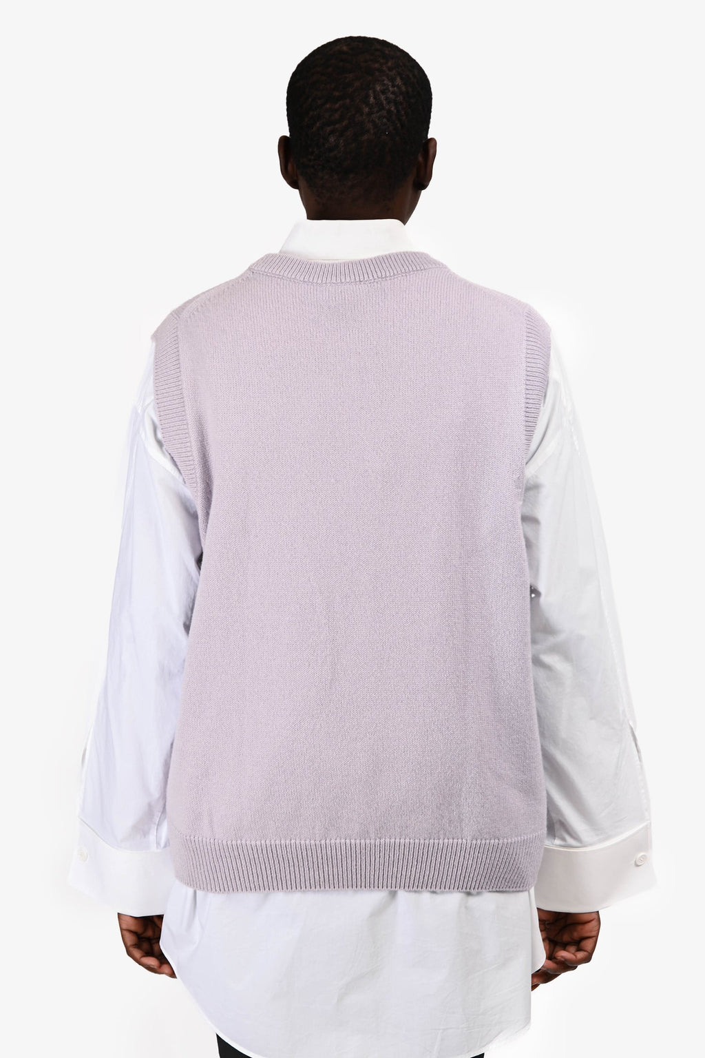 Christian Dior Purple Cashmere Logo Sweater Vest Size XXL Mens
