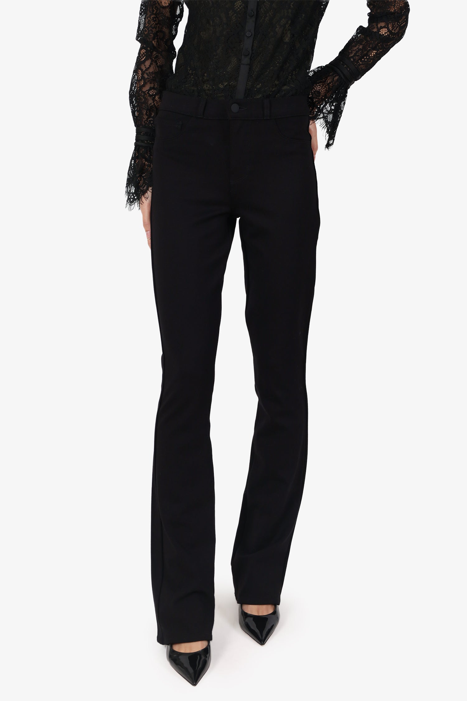 L'agence Black High Waist Flare Pants Size 25
