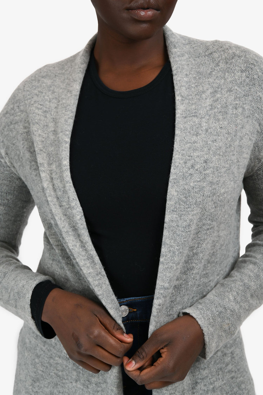 S'Max Mara Grey Cashmere igan Size L