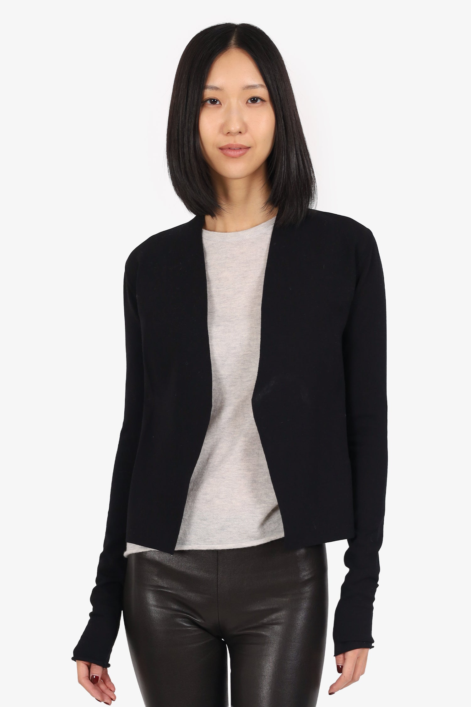 Rick Owens Black Long Sleeve igan Size S