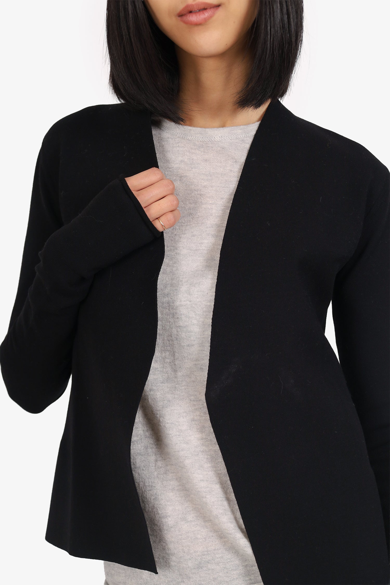 Rick Owens Black Long Sleeve igan Size S