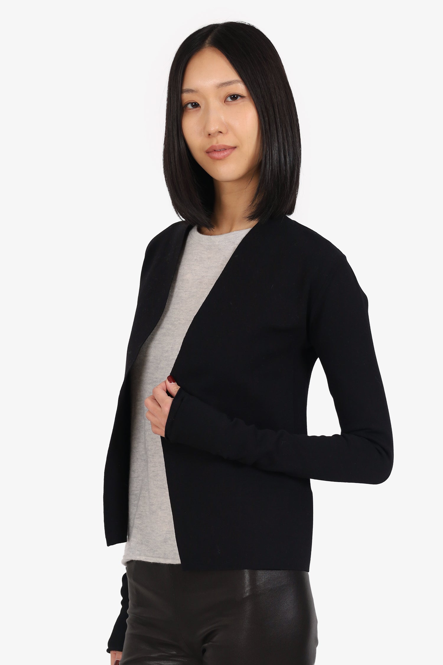 Rick Owens Black Long Sleeve igan Size S