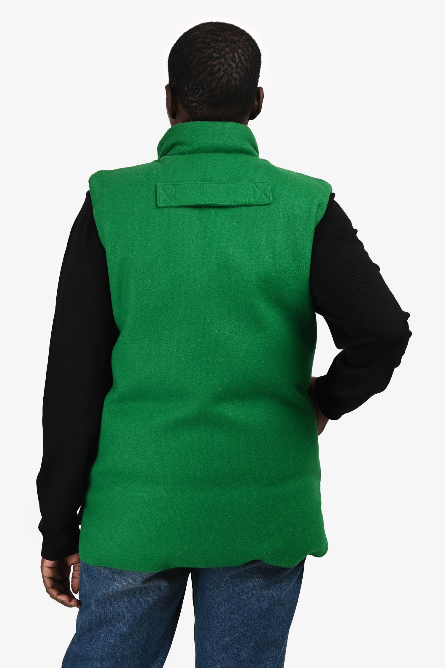 Canada Goose Green Wool/Down Cargo Vest SIze L Mens