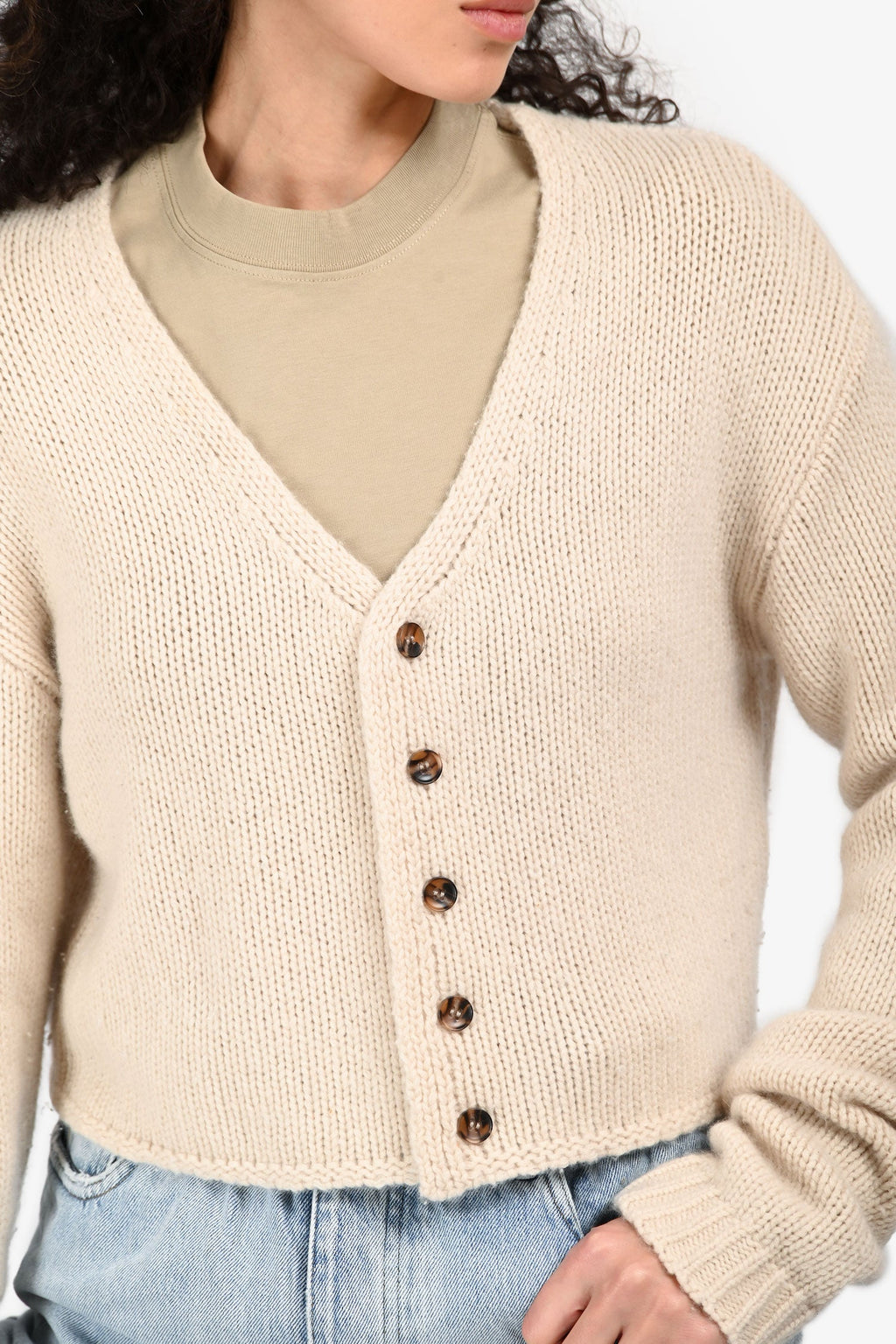 Sablyn Cream Cashmere Button Down igan Estimated Size S