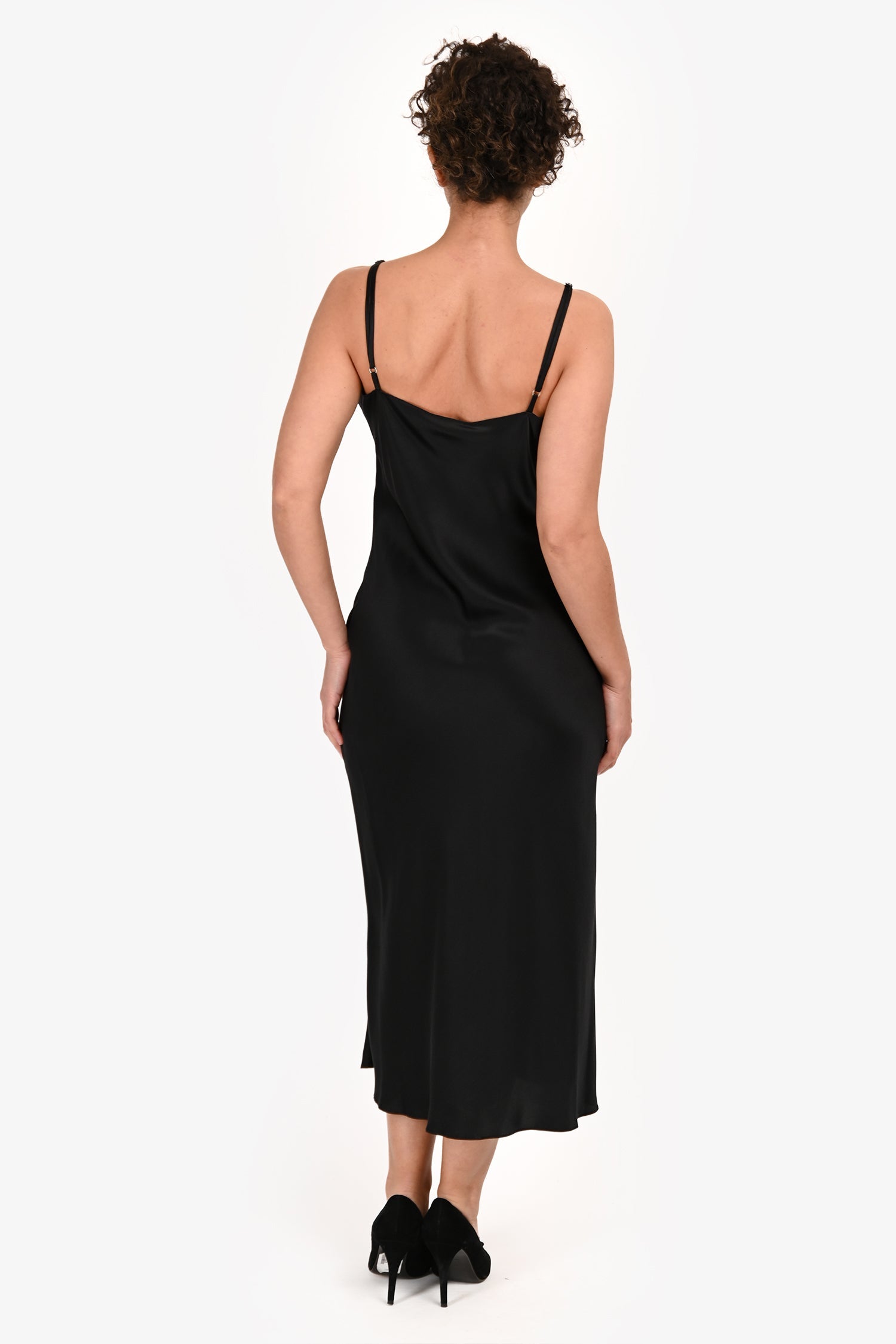Sablyn Black Silk Button Down Silk Dress Size M