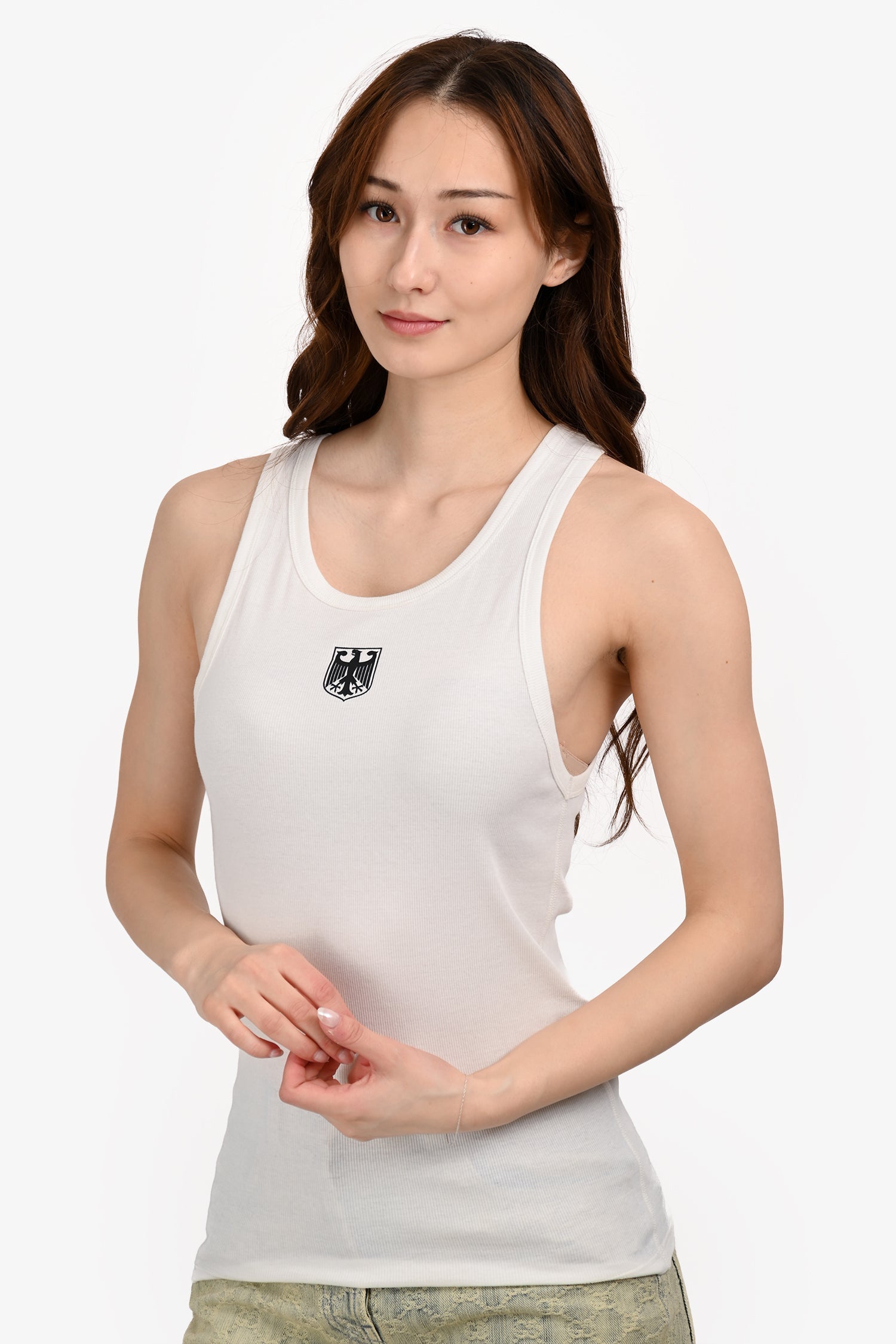 Vetements White Eagle Ribbed Tank Size S Mens