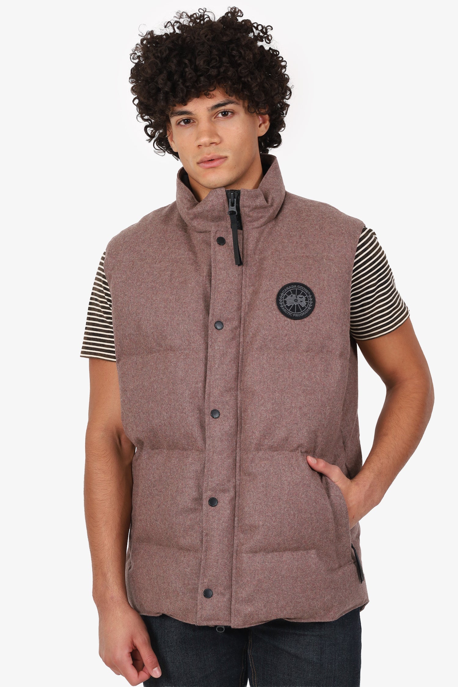 Canada Goose Brown Wool Garson Vest Size XL Mens