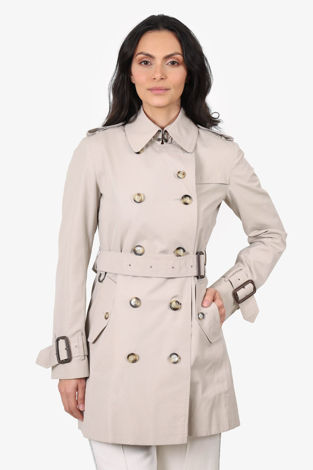 Burberry Beige Trench Coat Size 4