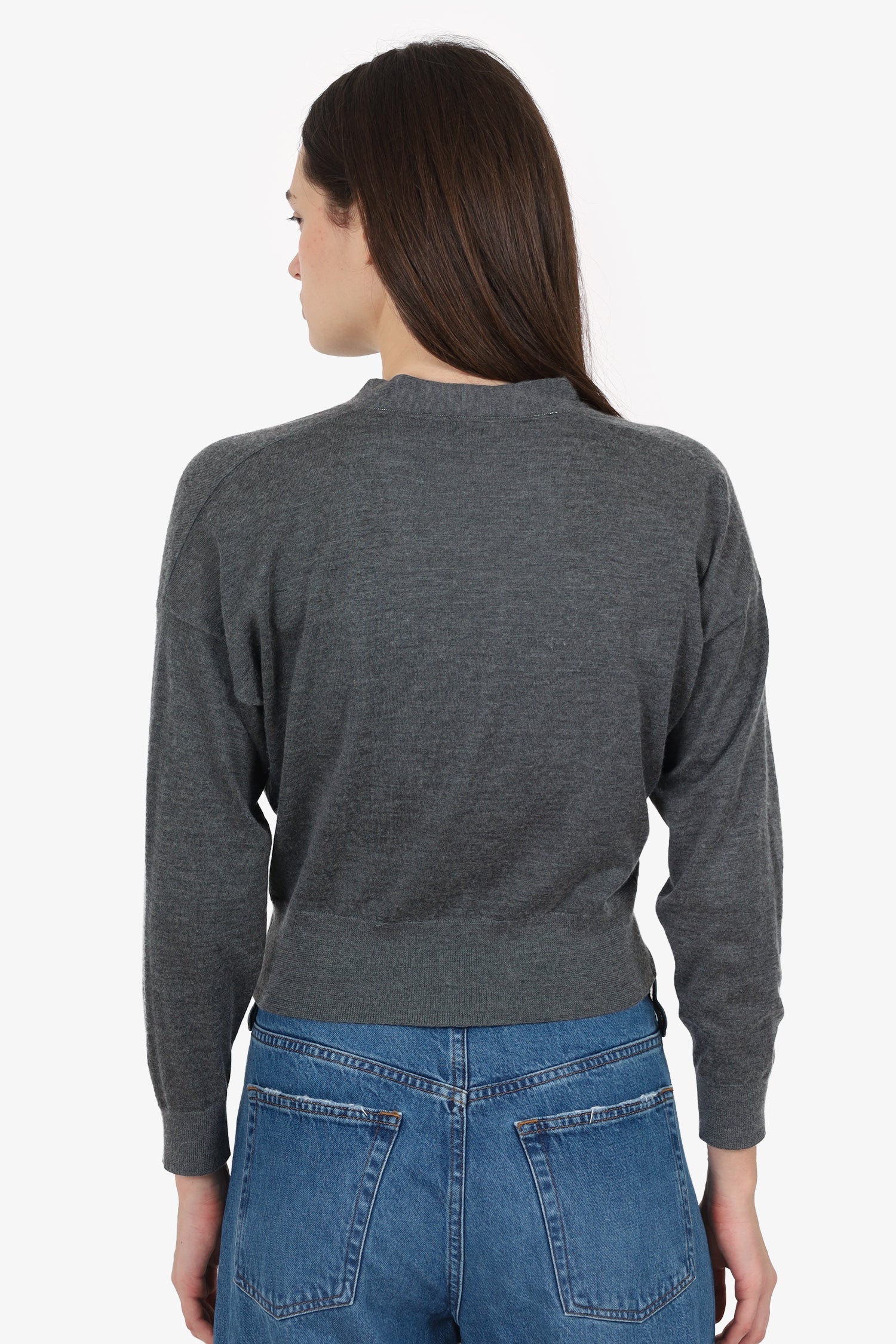 Brunello Cucinelli Grey Cashmere/Silk igan Size XS