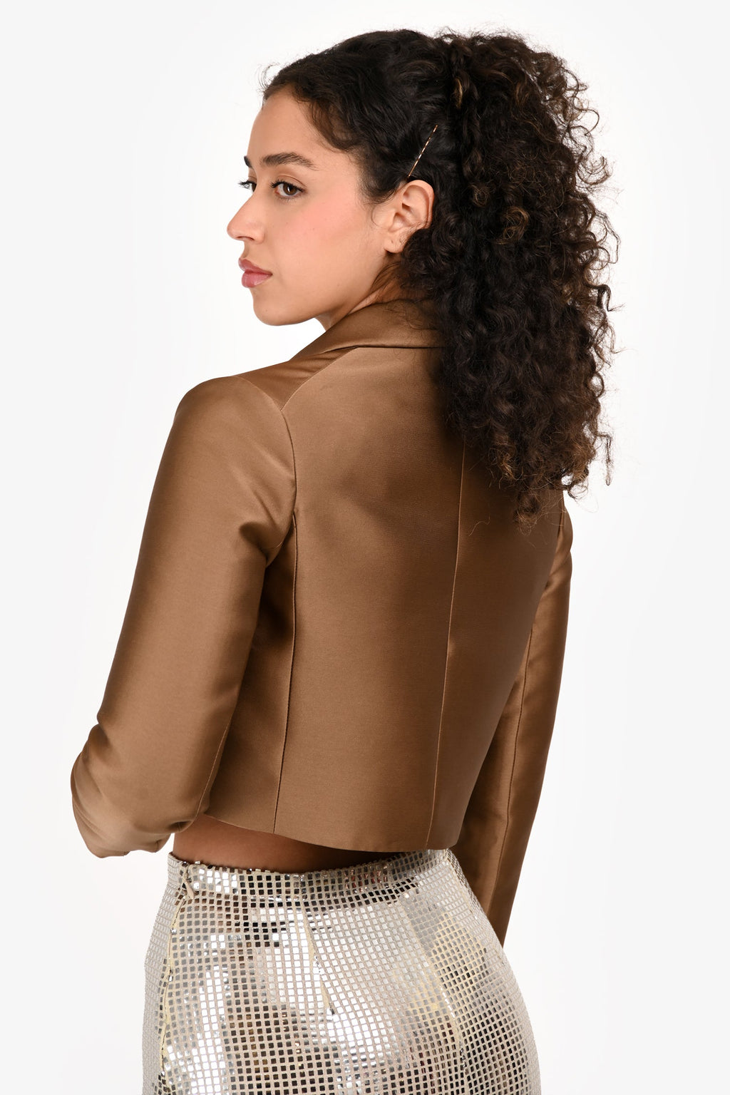 Brunello Cucinelli Brown Cropped Blazer Size 38