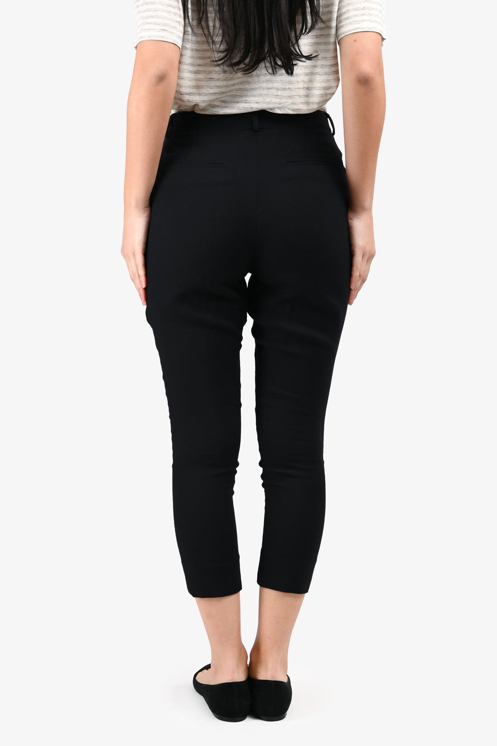Helmut Lang Black Crossover Tapered Pants Size 2