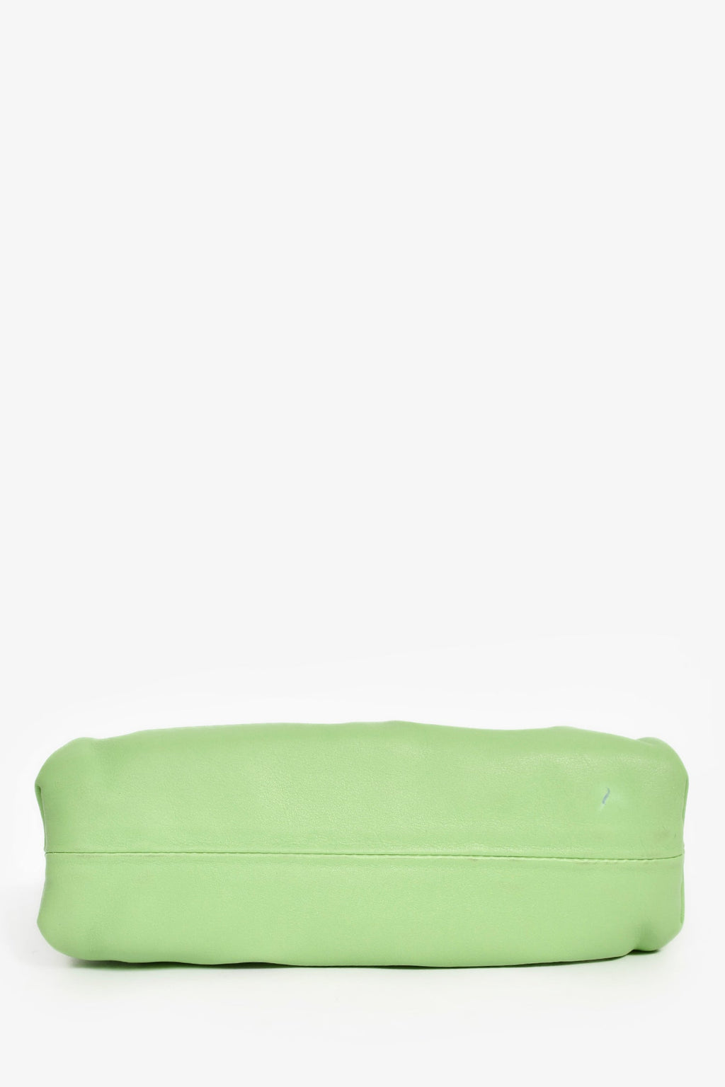 Bottega Veneta Green Leather Mini Pouch