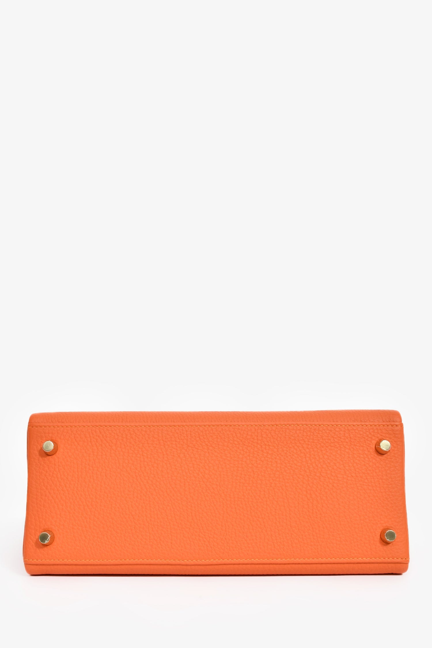 Hermès 2015 Orange Togo Leather Kelly 28 With Strap