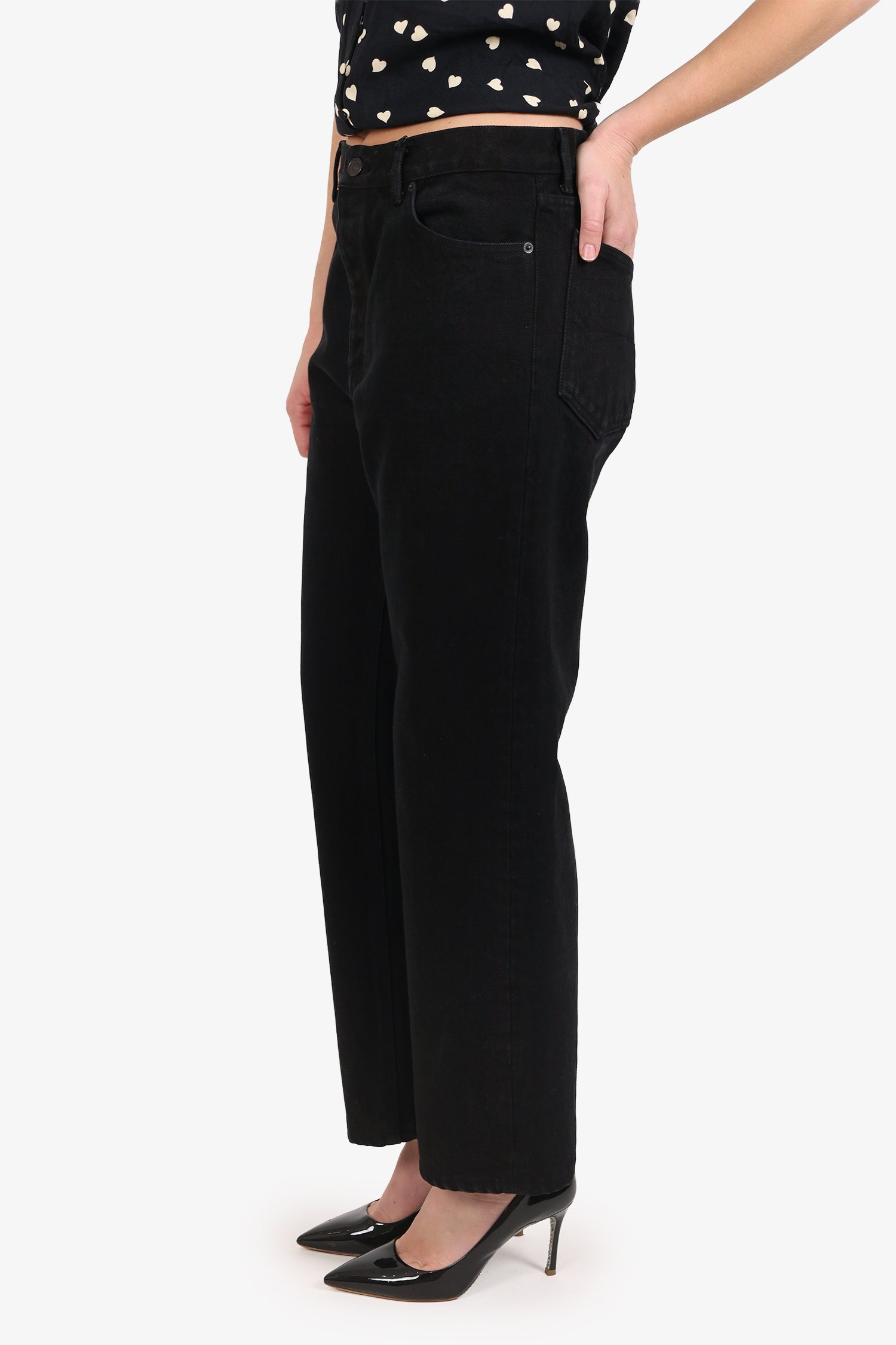 Balenciaga Black 'Ankle Cut' Jeans Size 30