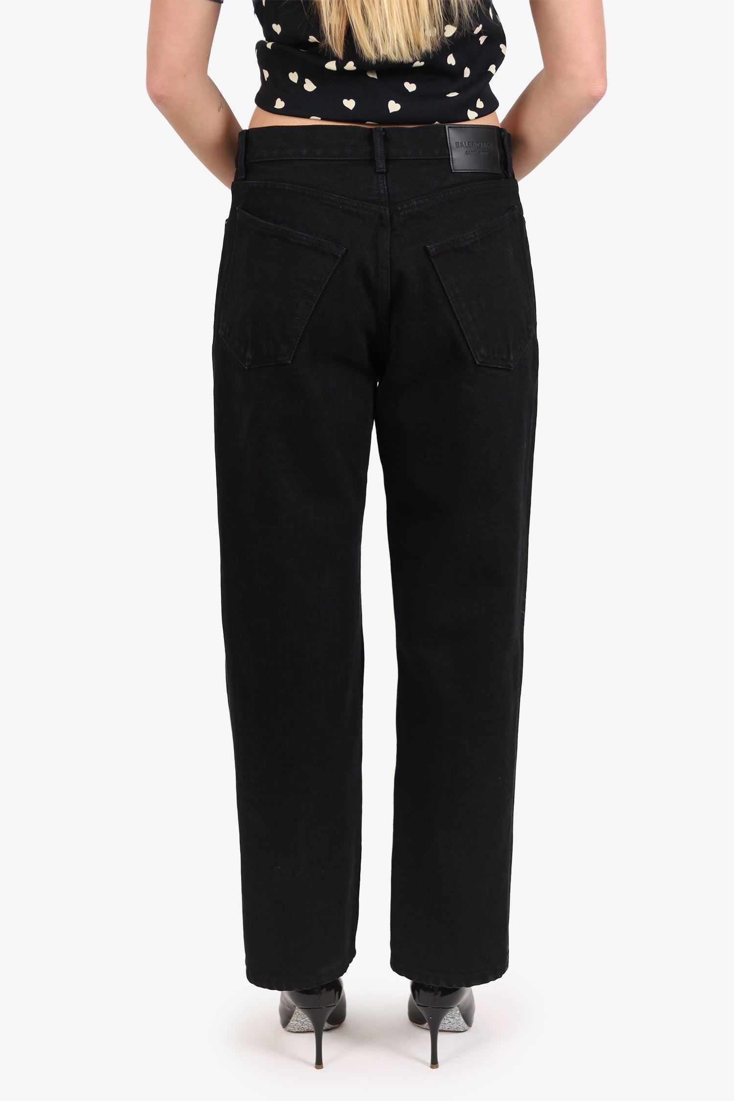 Balenciaga Black 'Ankle Cut' Jeans Size 30