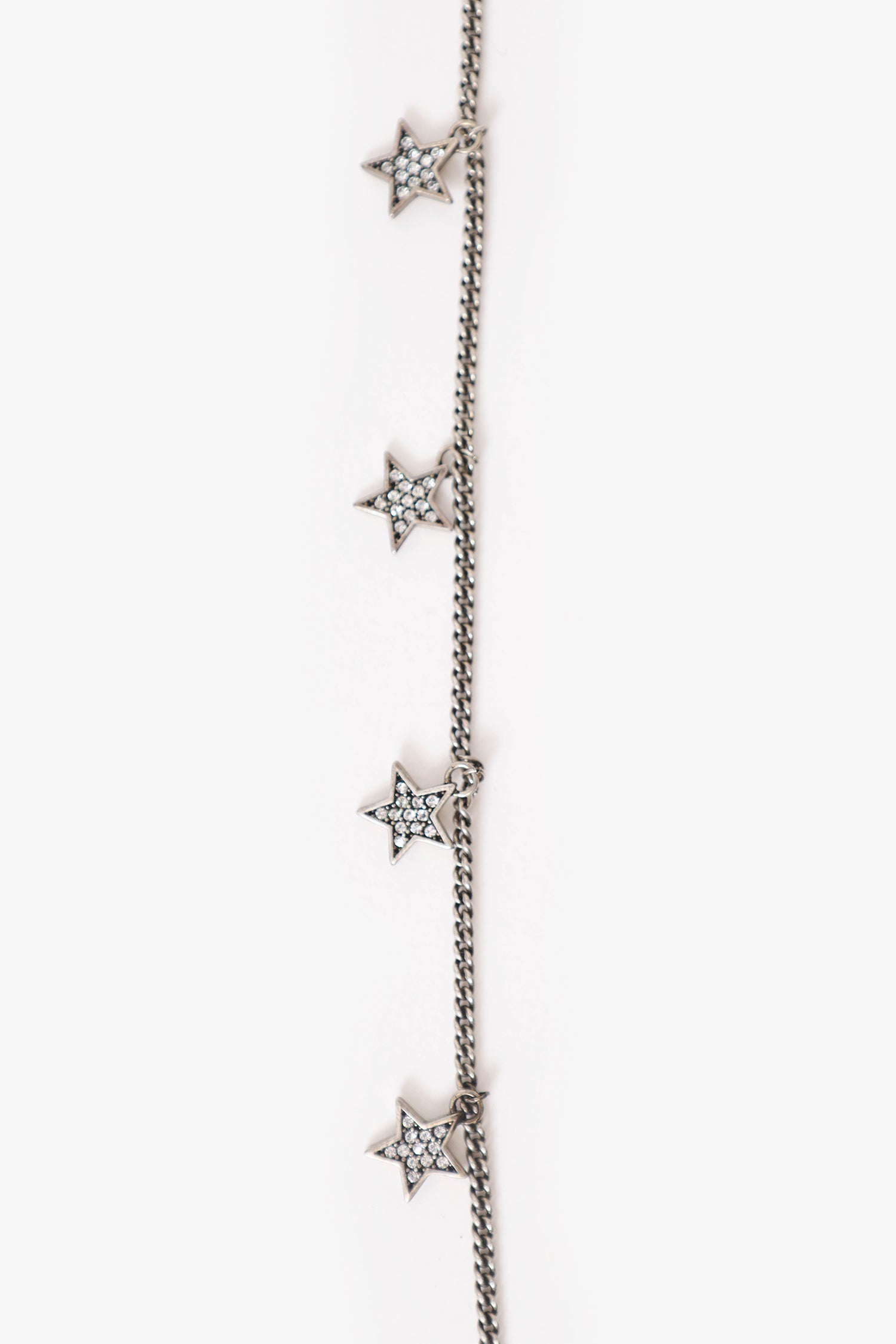 Saint Laurent Crystal Star Collar Necklace
