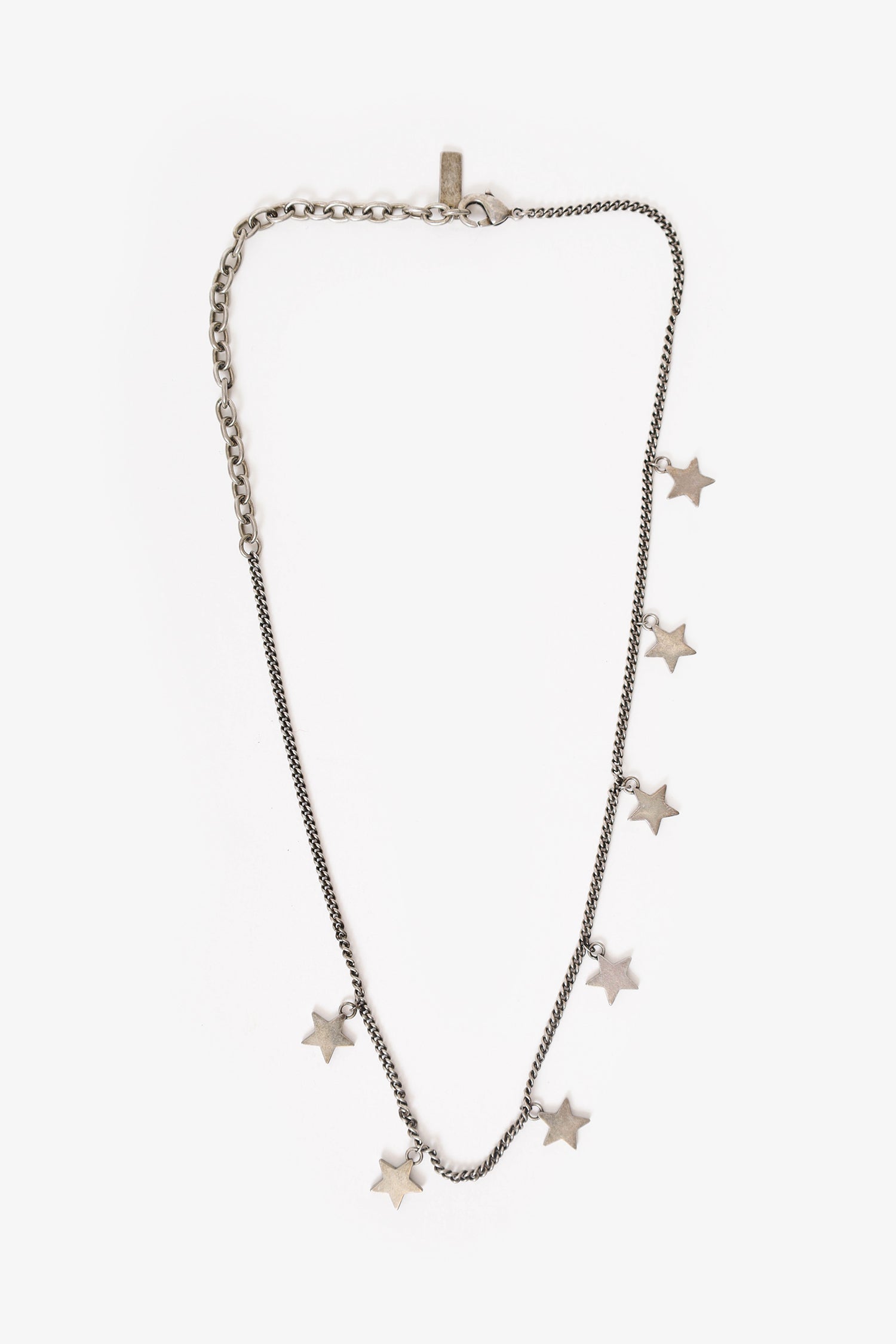 Saint Laurent Crystal Star Collar Necklace