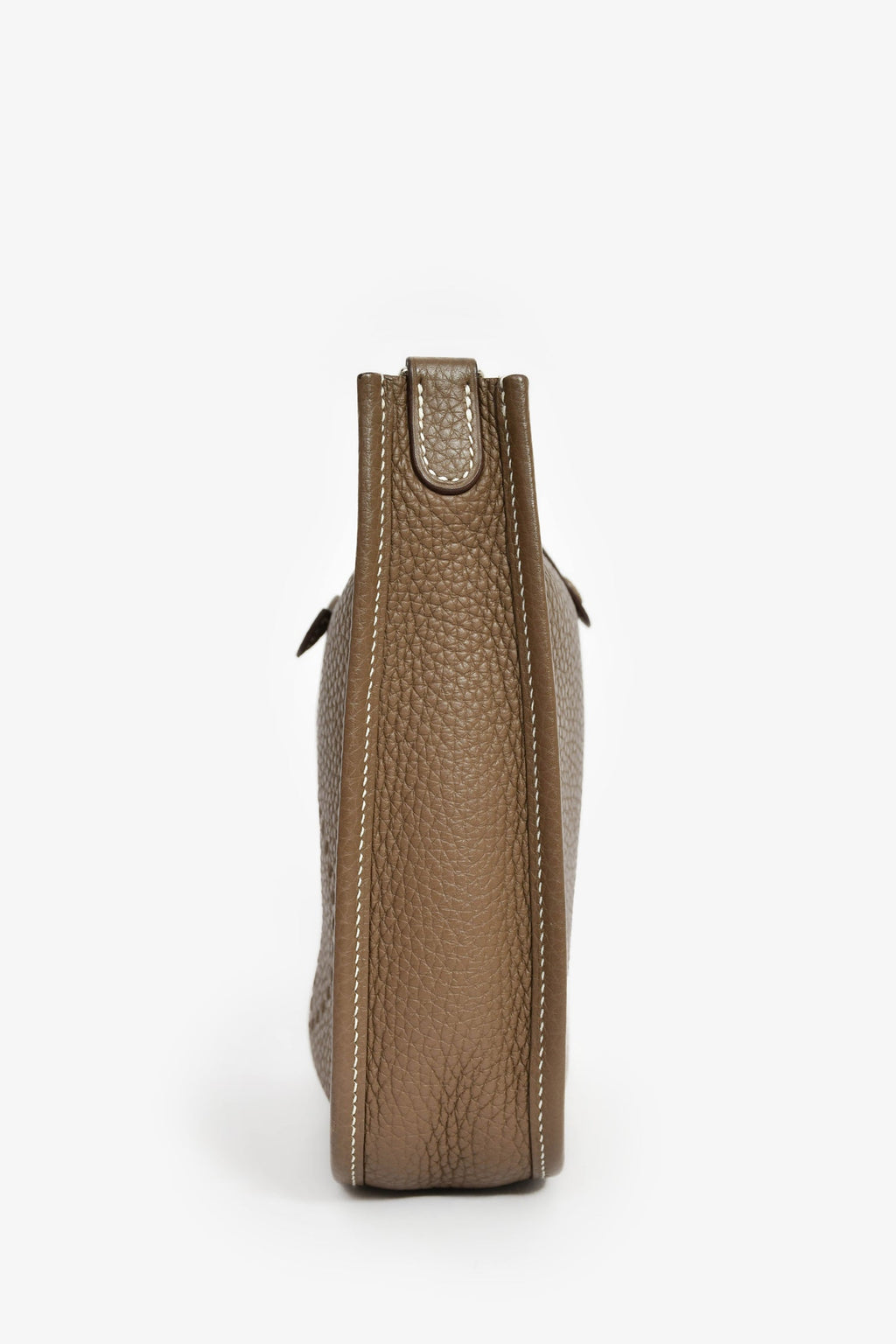 Hermès 2018 Taupe Clemence Leather Evelyne TPM